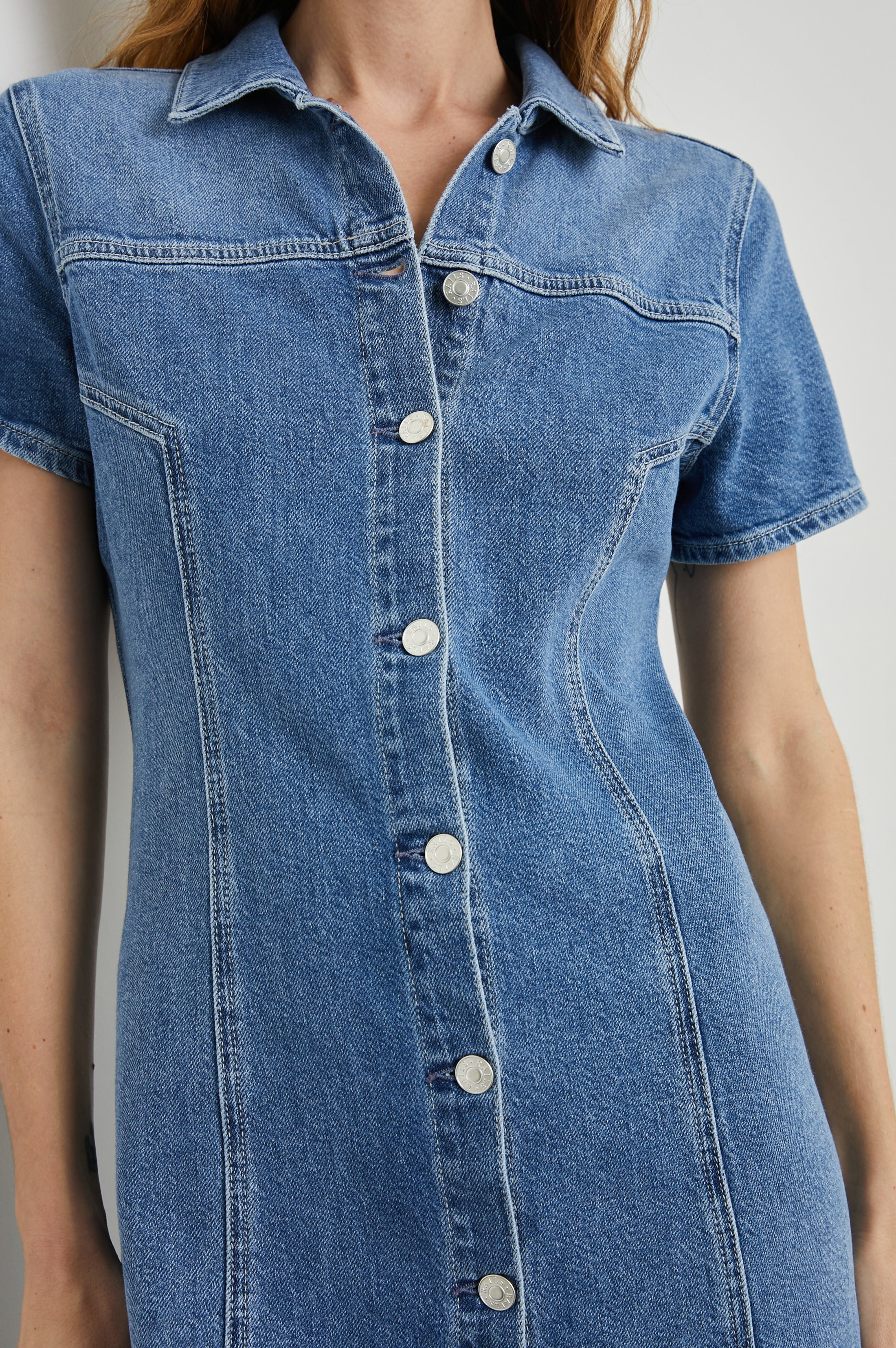 PASADENA DRESS - CADET BLUE - Image 2