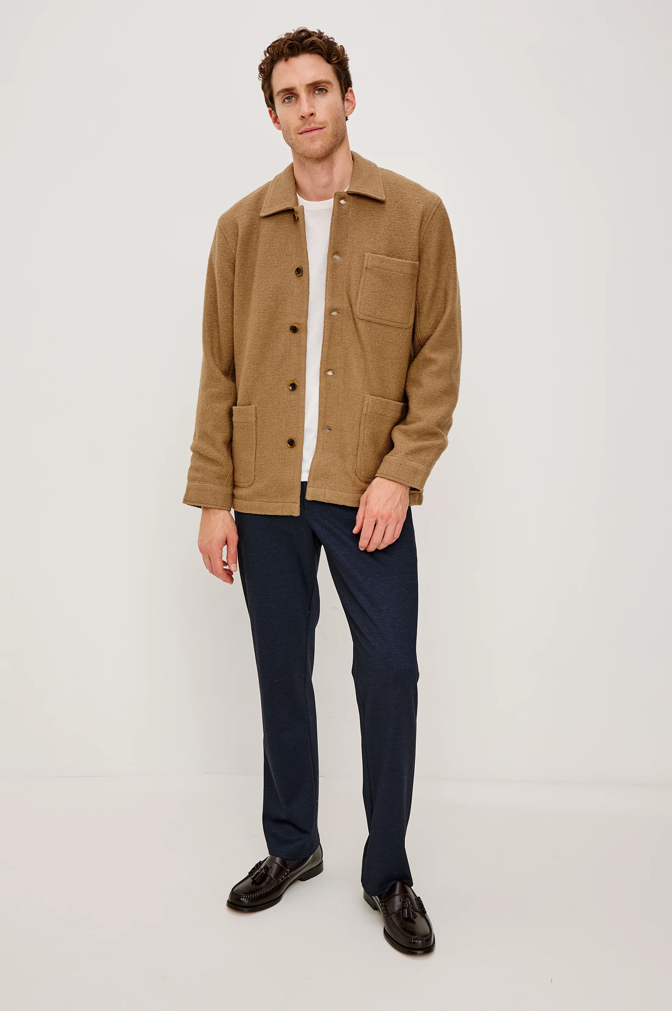 PASCAL JACKET - LIGHT BROWN BOUCLE - Image 3