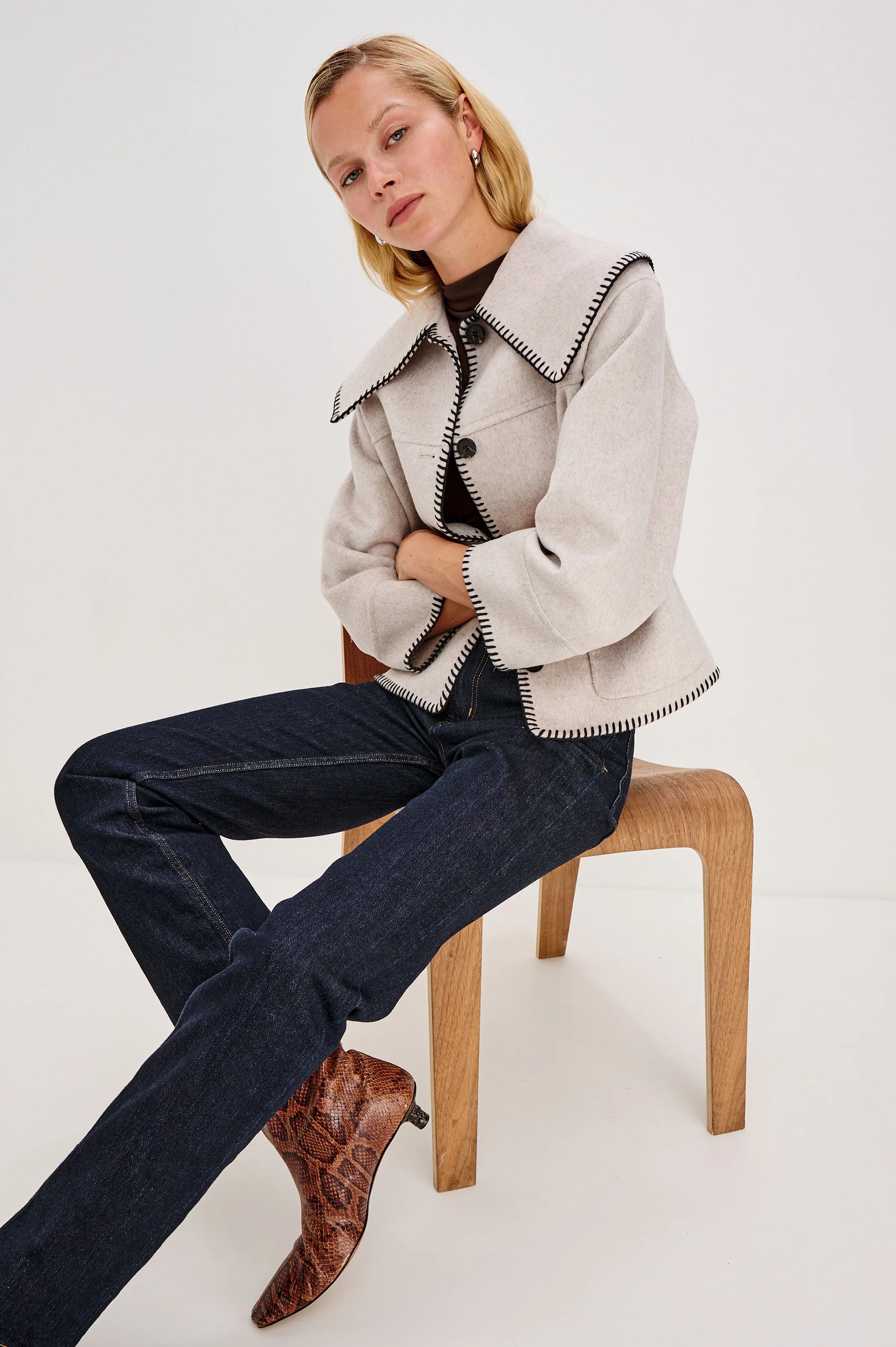 PATTY JACKET - OATMEAL - Image 2