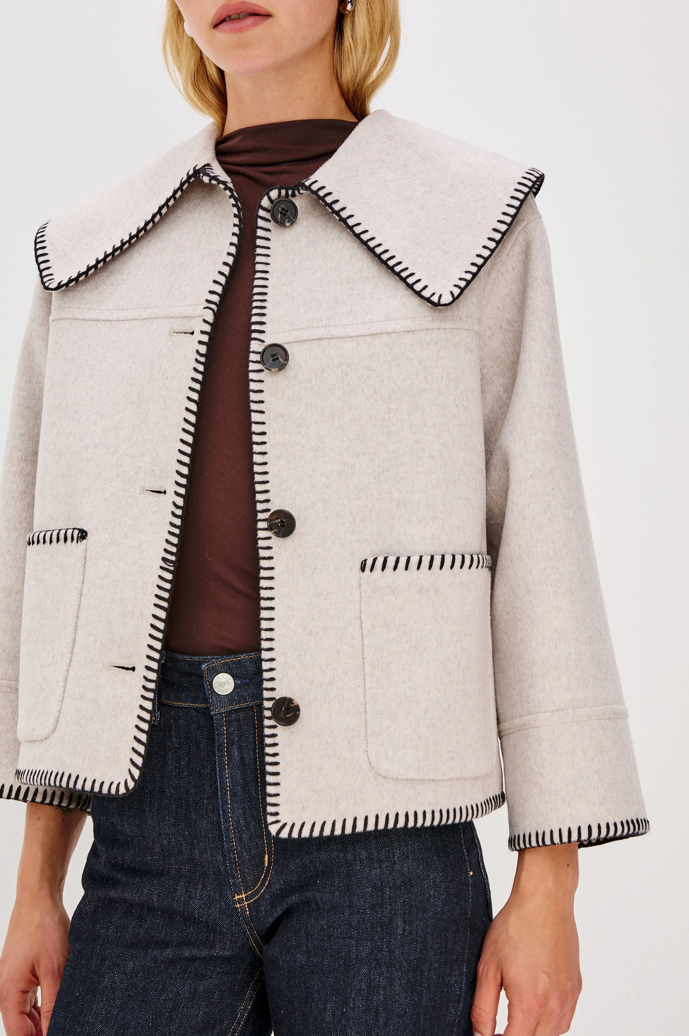 PATTY JACKET - OATMEAL - Image 3