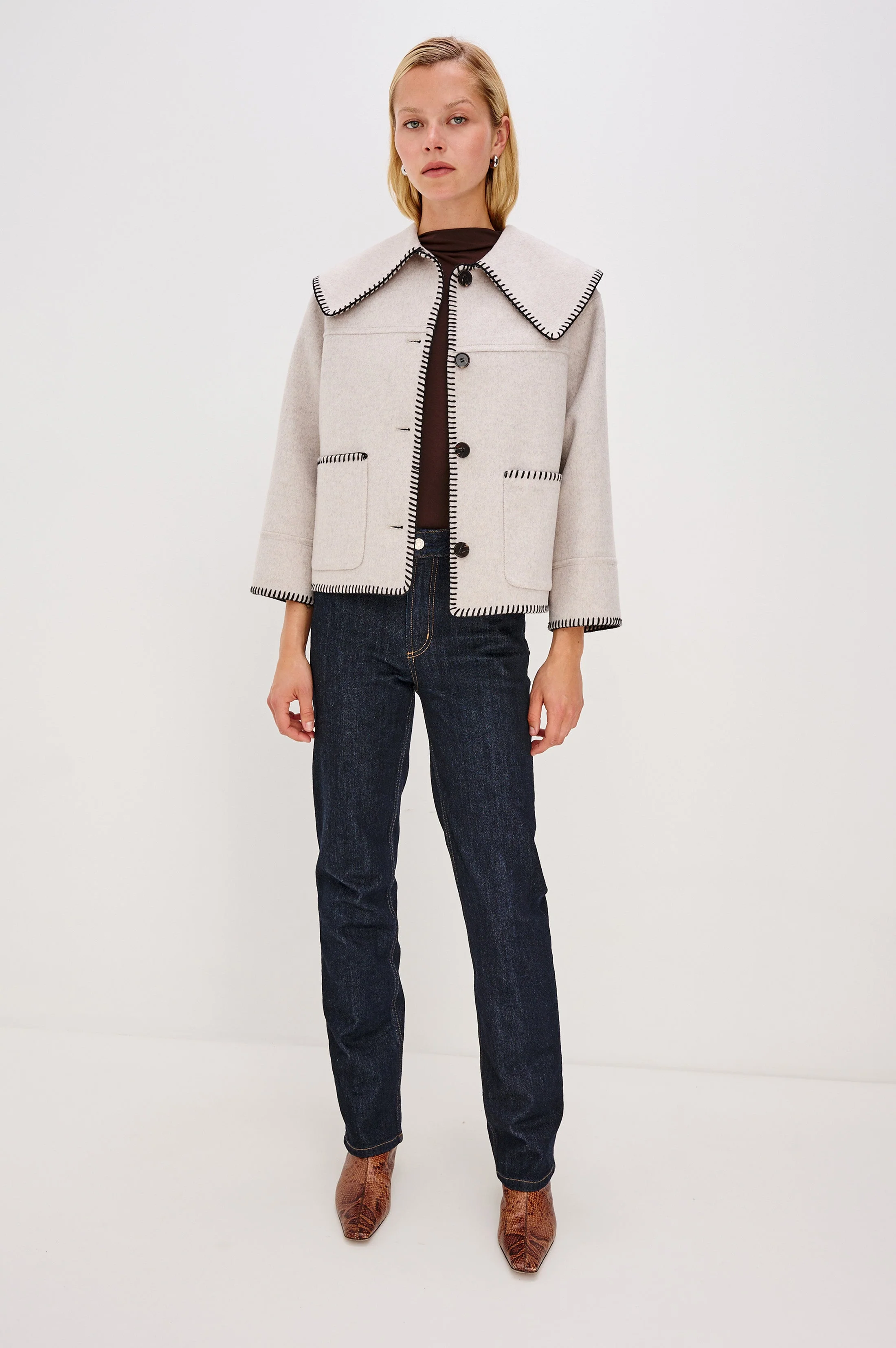 PATTY JACKET - OATMEAL - Image 4