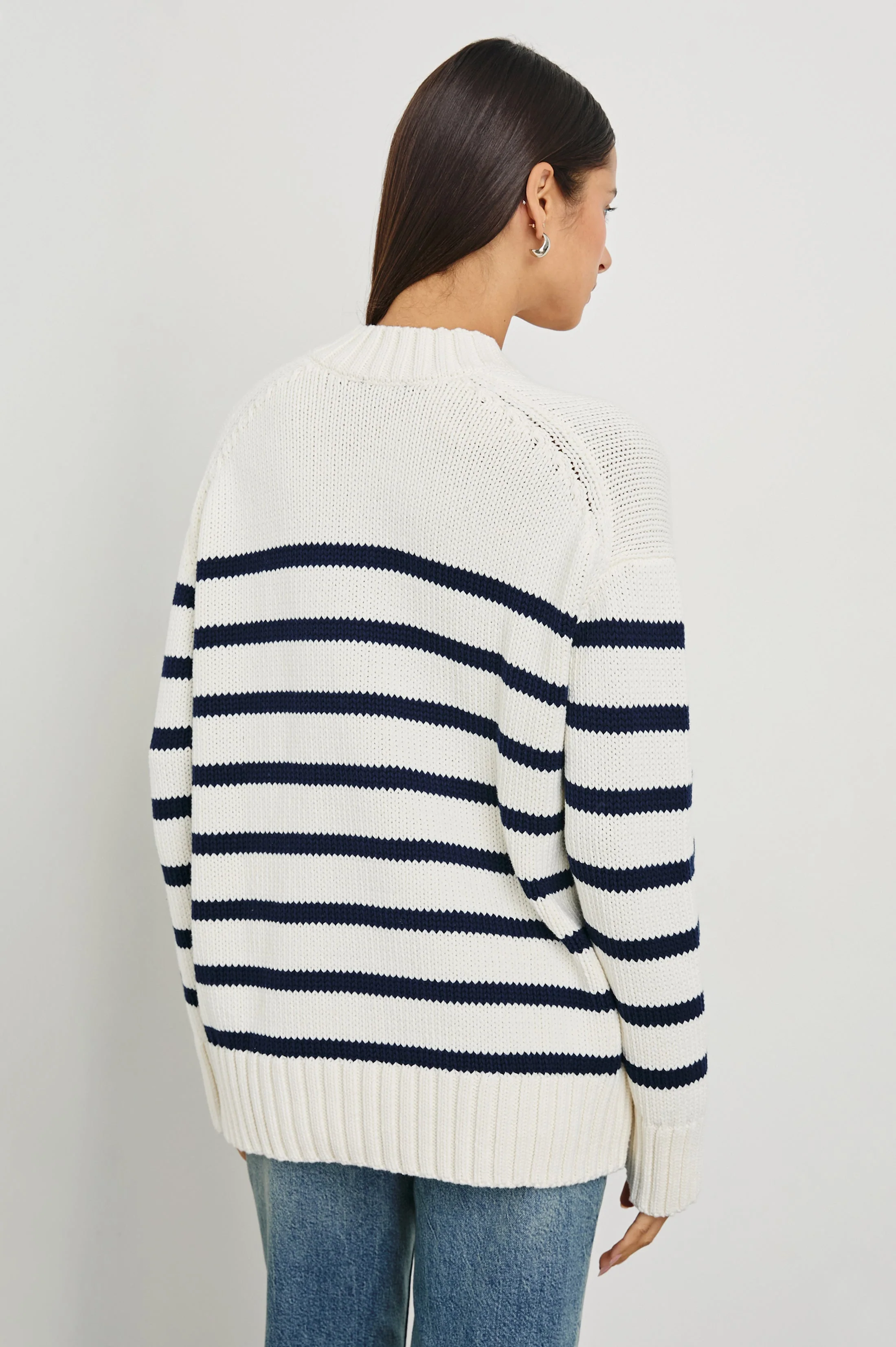 PENNY SWEATER - IVORY NAVY STRIPE - Image 4