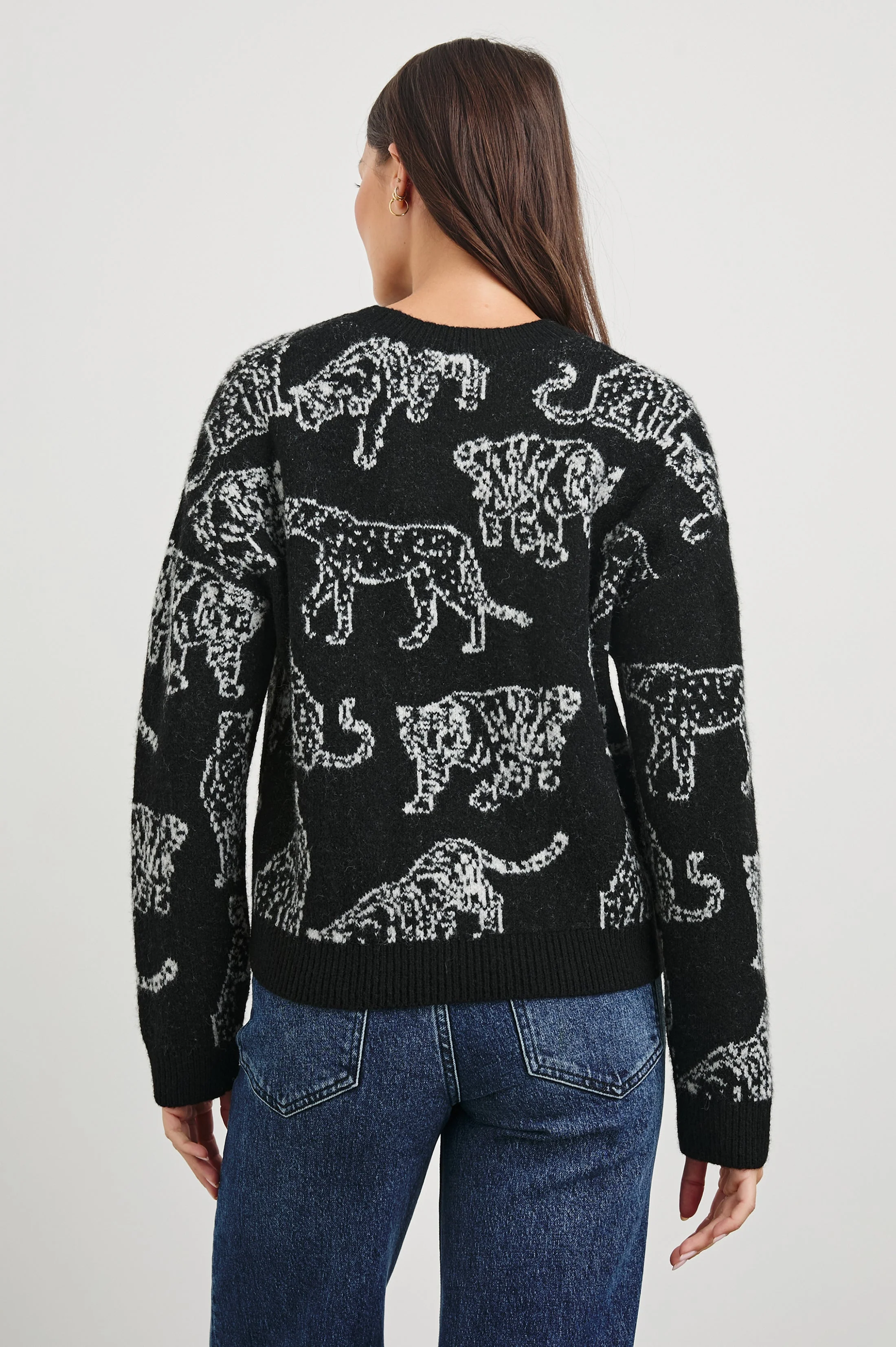 PERCI SWEATER - CHARCOAL CATS - Image 5