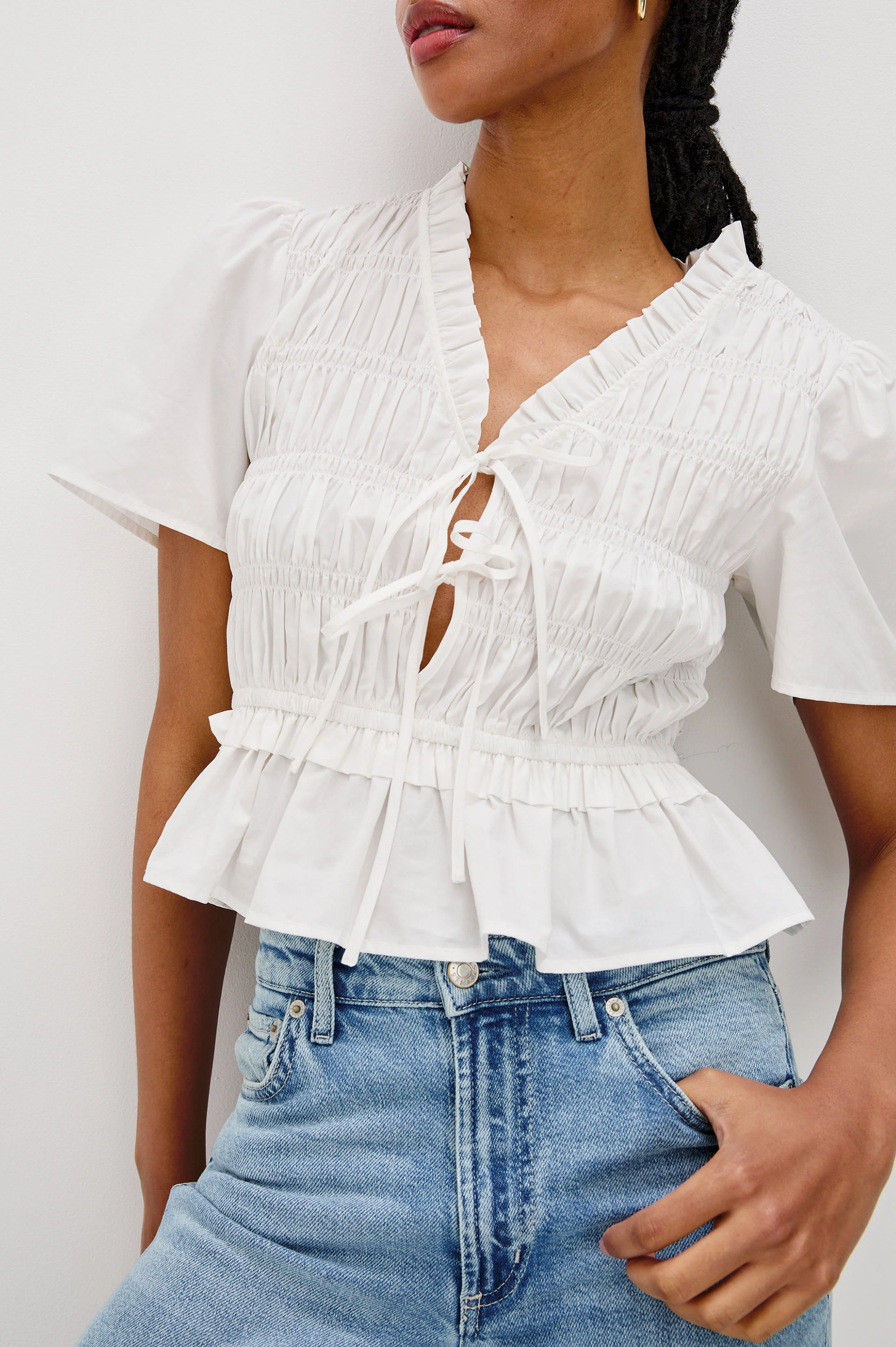 PORTIA TOP - WHITE