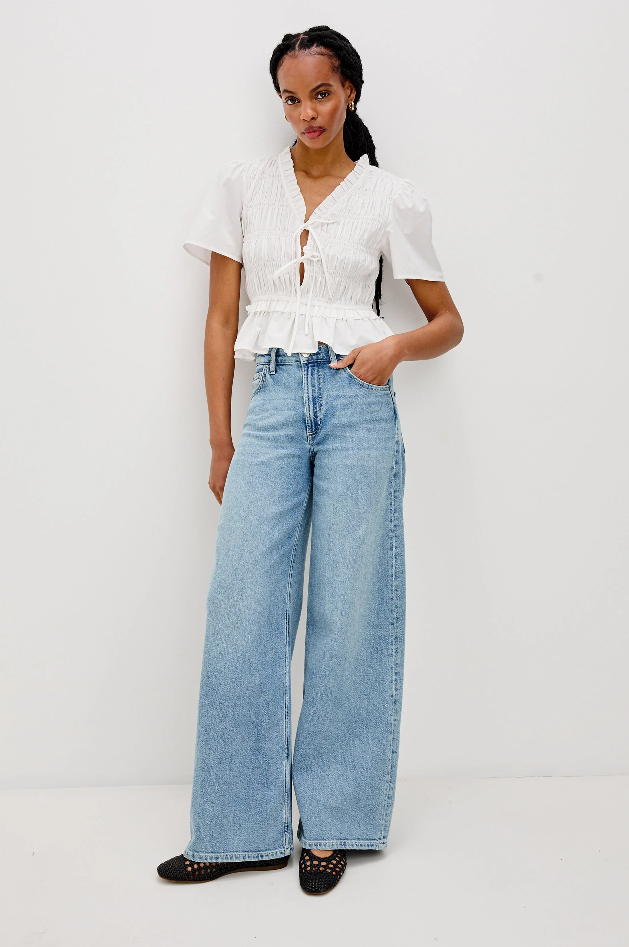 PORTIA TOP - WHITE - Image 3