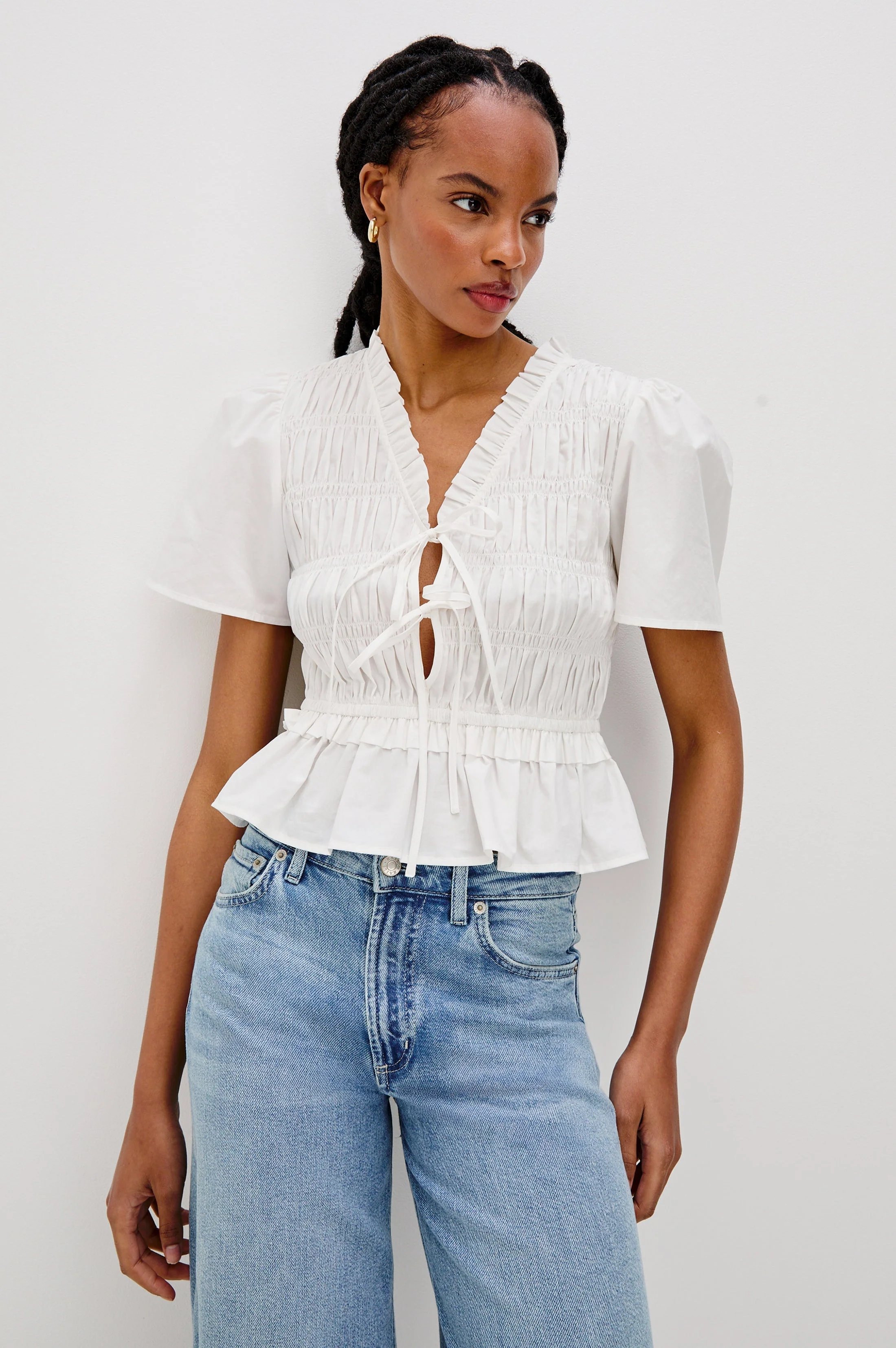 PORTIA TOP - WHITE - Image 7