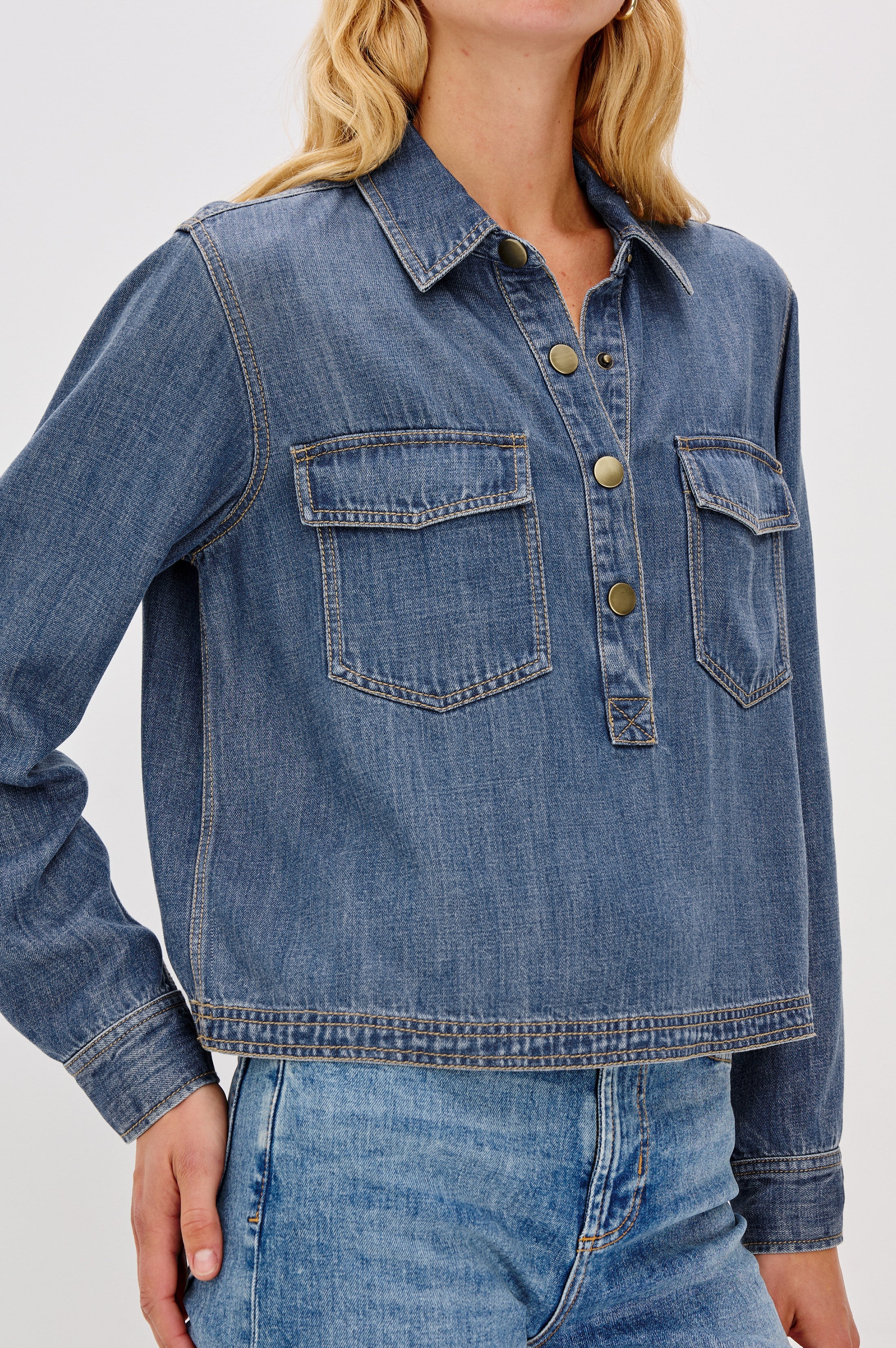 PORTS SHIRT - ANTIQUE BLUE - Image 2