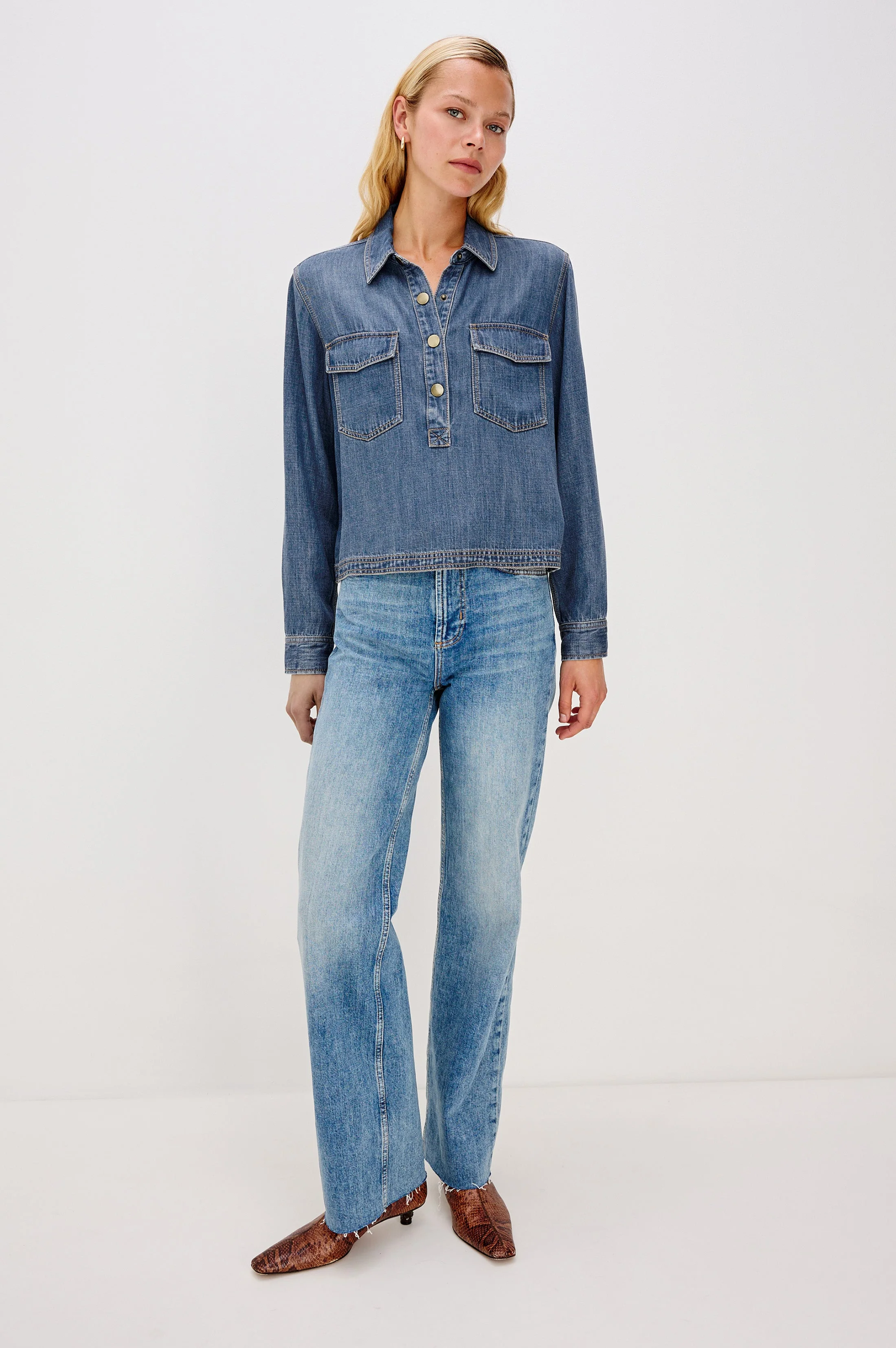 PORTS SHIRT - ANTIQUE BLUE - Image 3