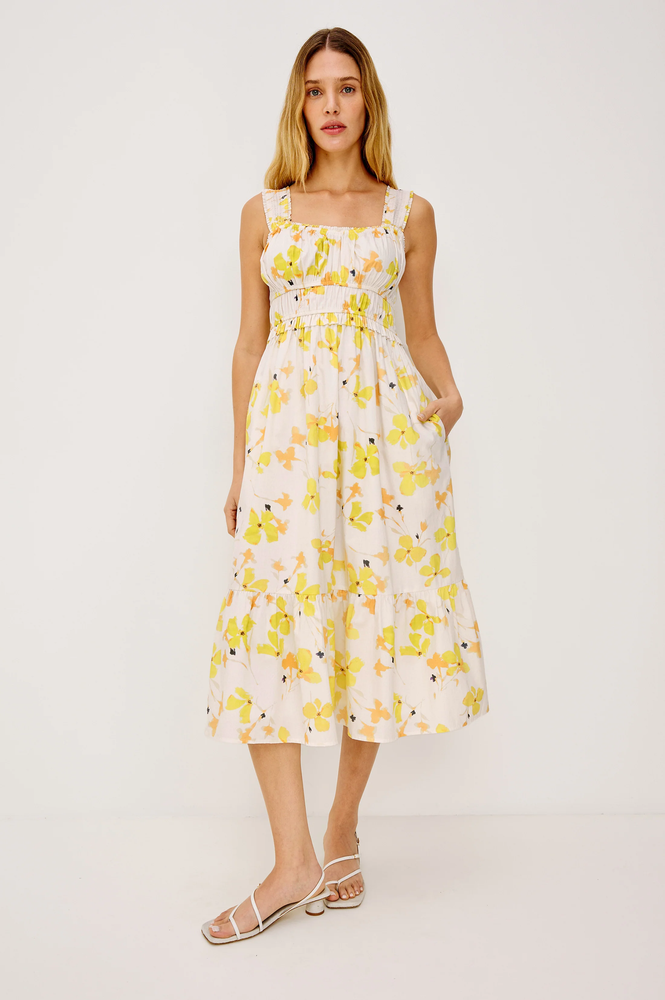 RAFAELLA DRESS - TOSSED DAFFODILS - Image 3