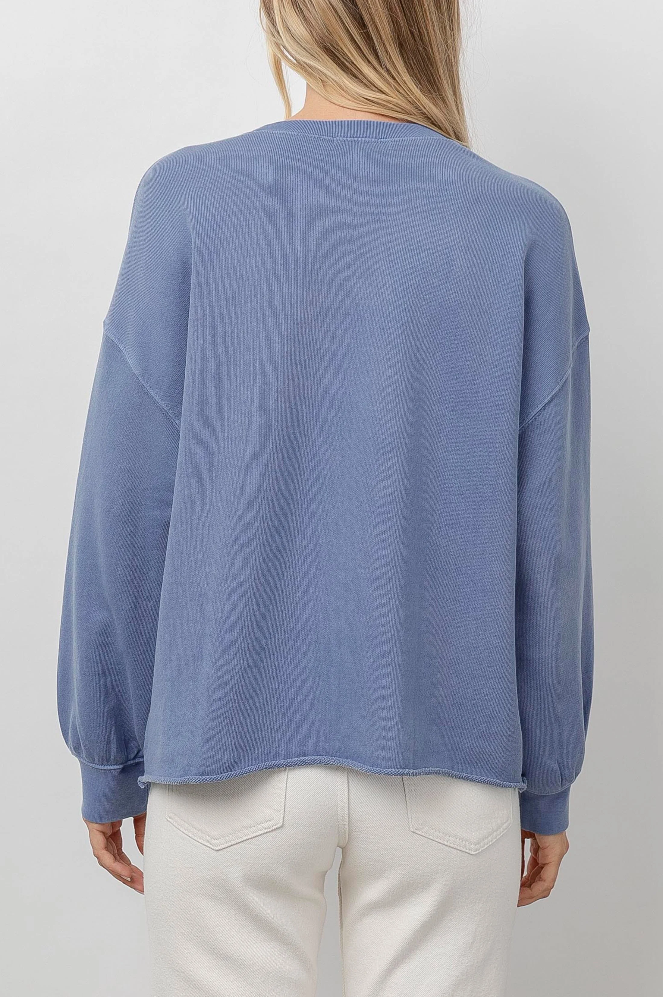 RAILS SIGNATURE SWEATSHIRT - WASHED INDIGO RAILS - Image 5