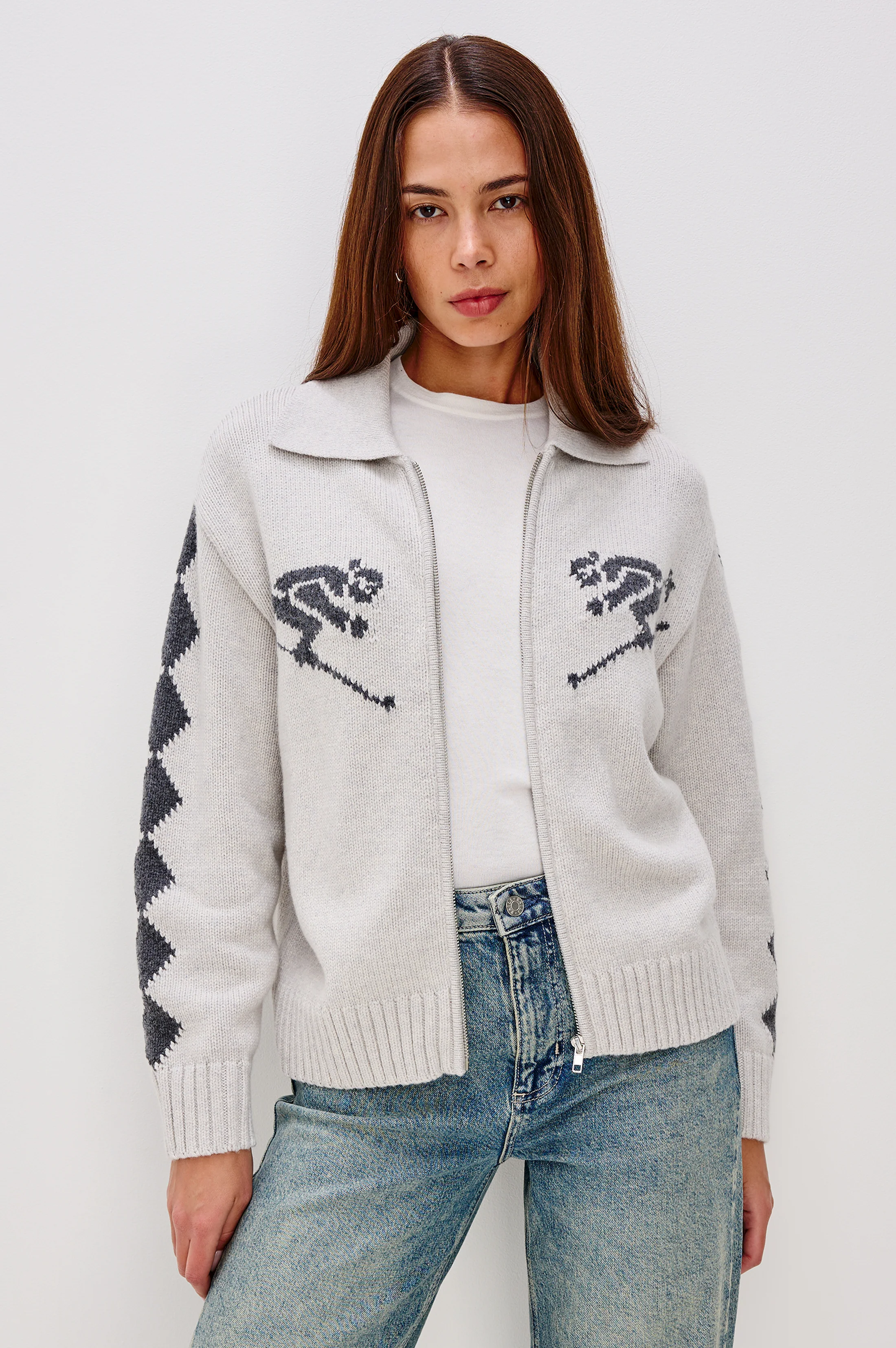 RHEA SWEATER - POWDER GREY