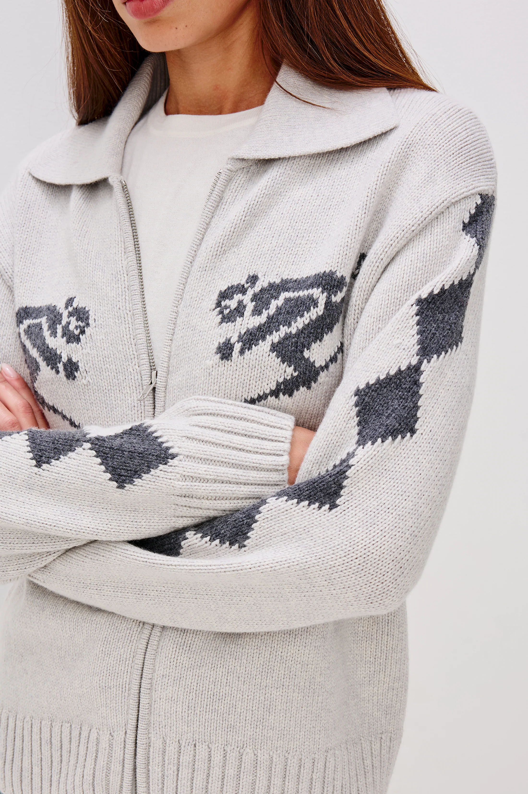 RHEA SWEATER - POWDER GREY - Image 2