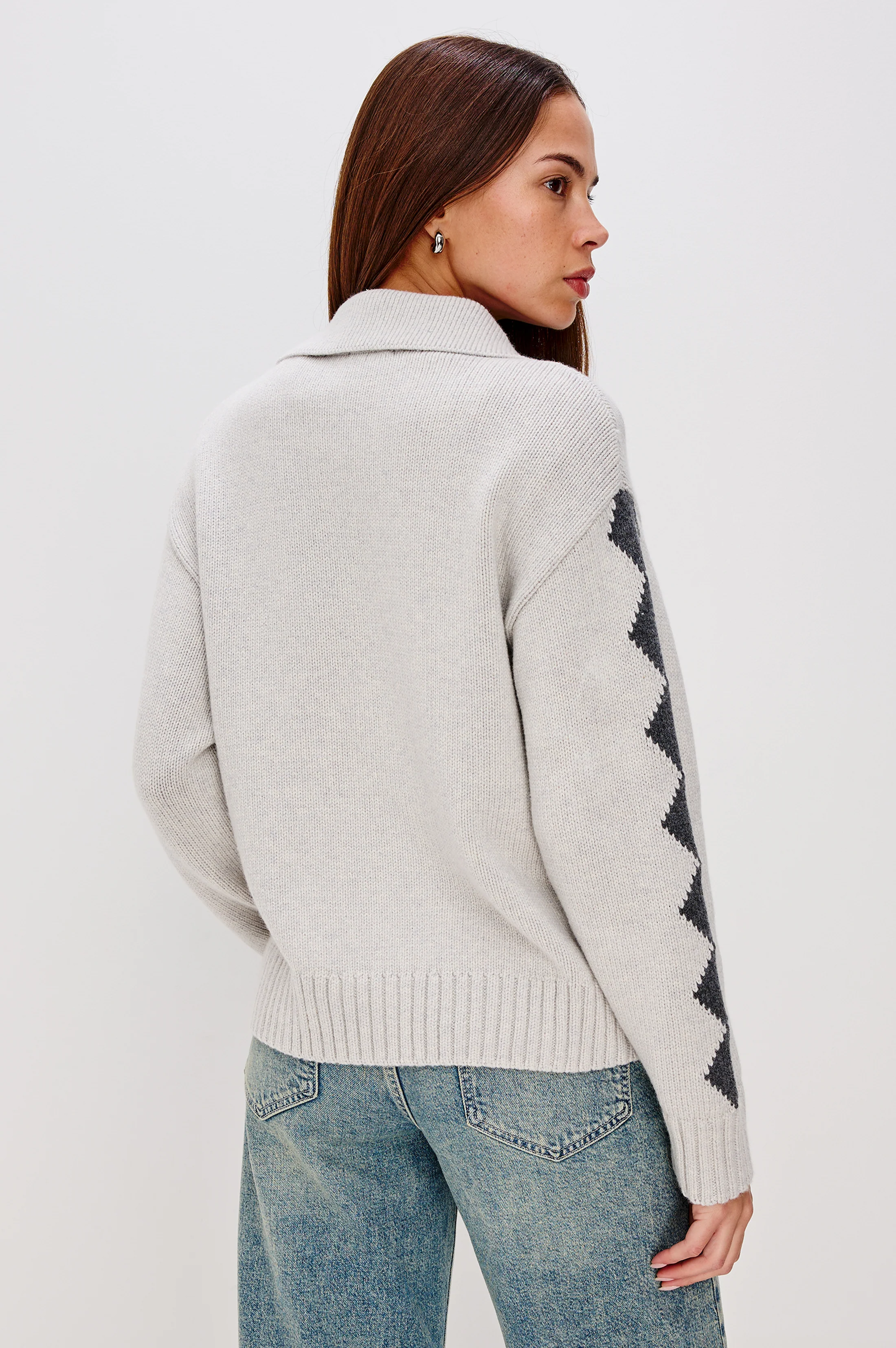 RHEA SWEATER - POWDER GREY - Image 5