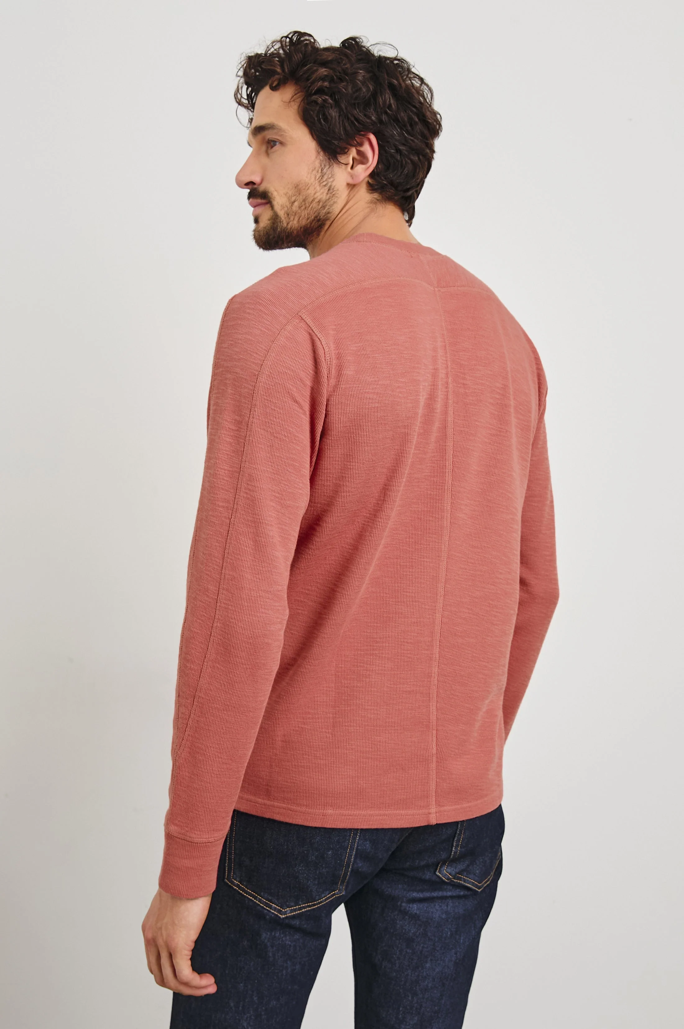 RHEESE LONG SLEEVE TEE - RED BRICK - Image 4
