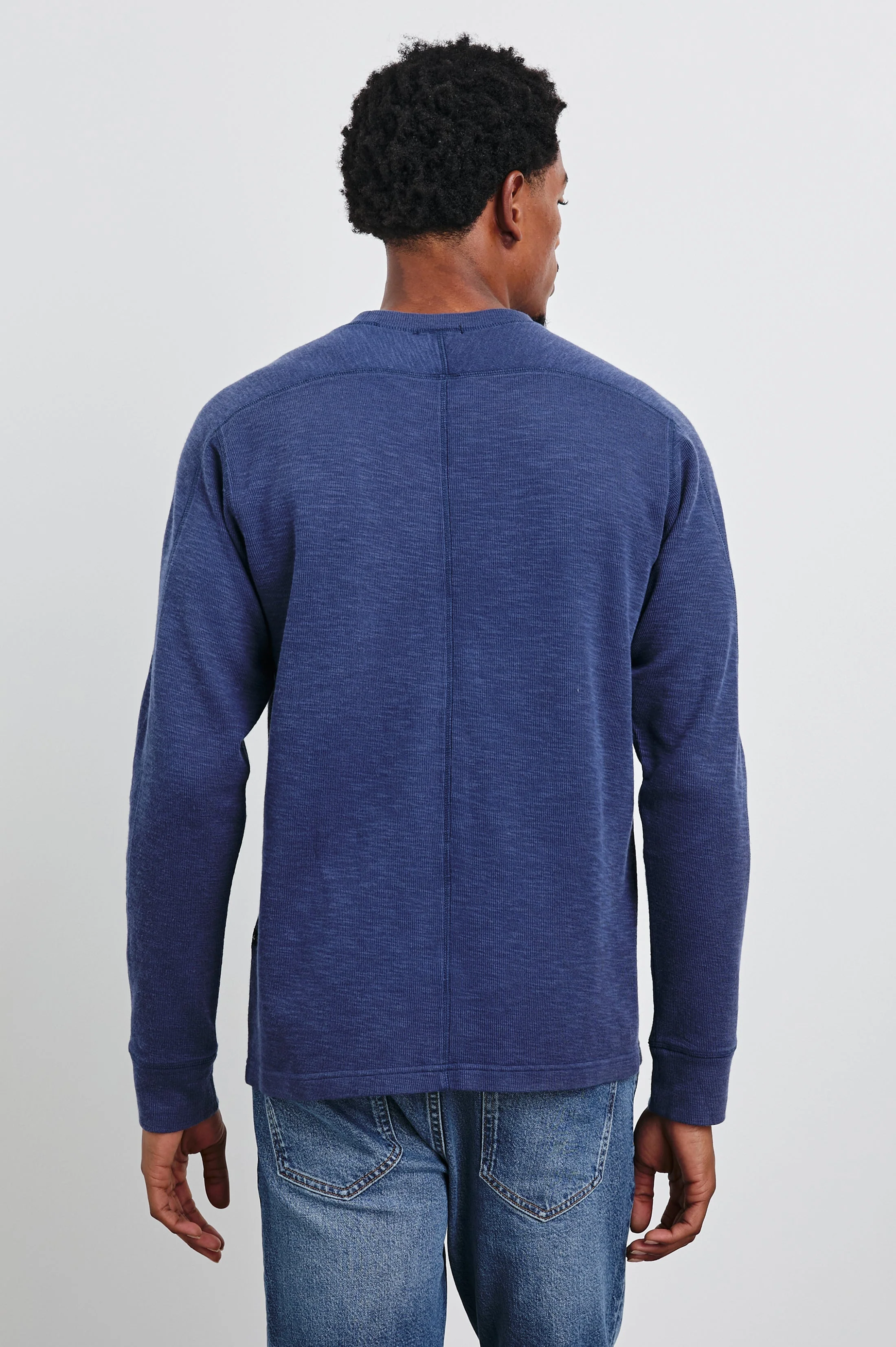 RHEESE LONG SLEEVE TEE - VINTAGE INDIGO - Image 4