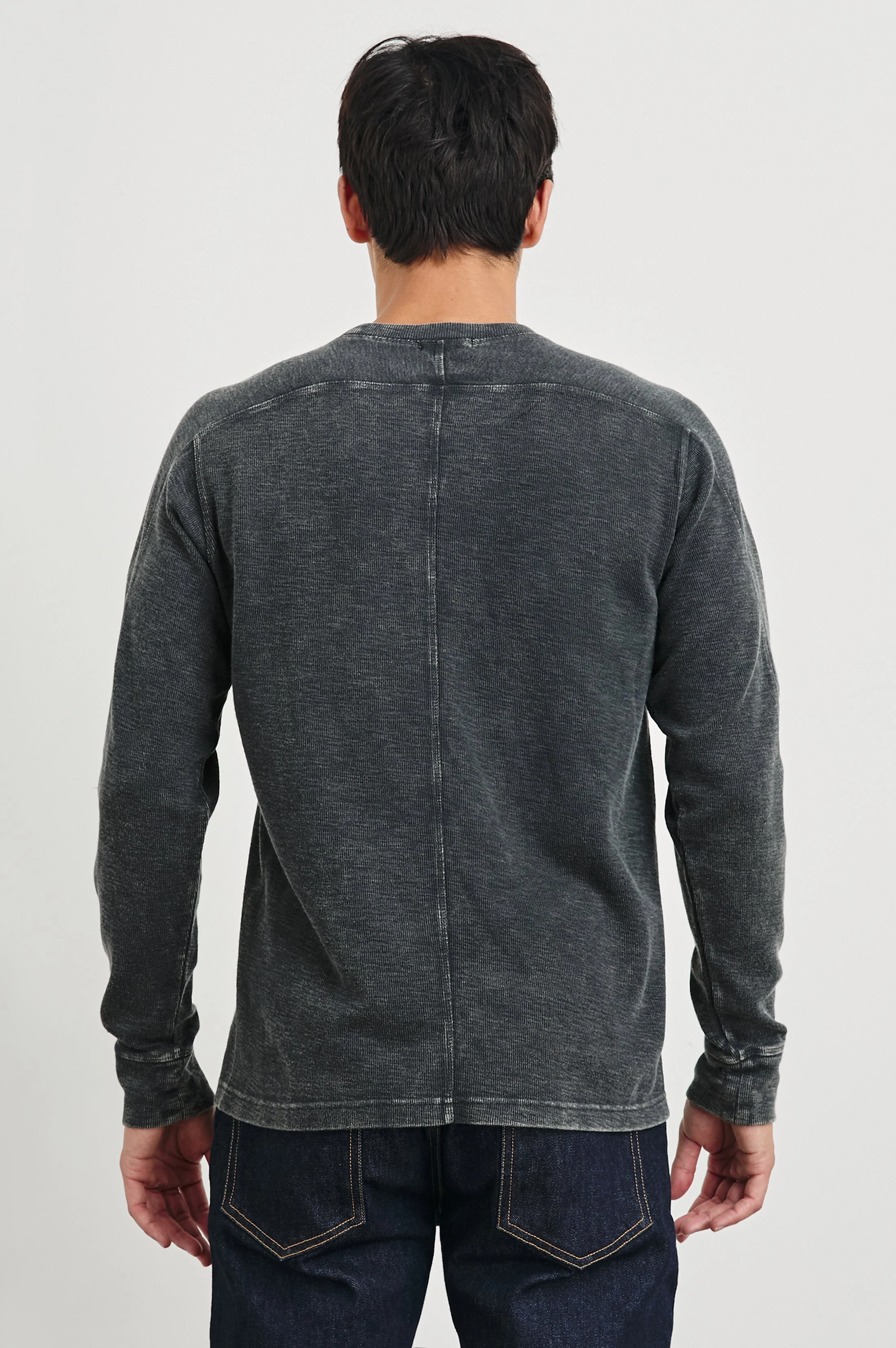 RHEESE LONG SLEEVE TEE - WASHED BLACK - Image 5