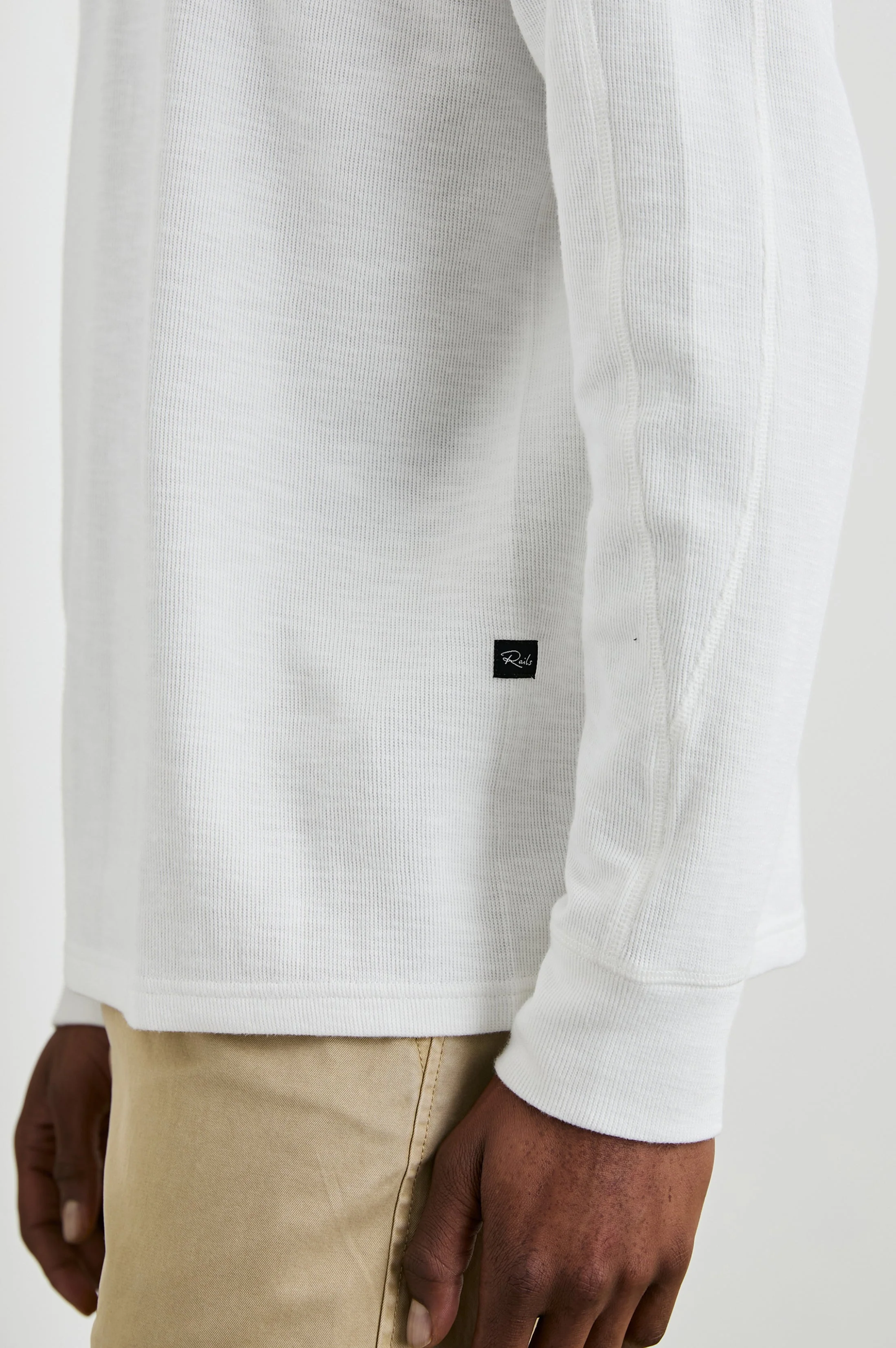 RHEESE LONG SLEEVE TEE - WHITECAP - Image 3