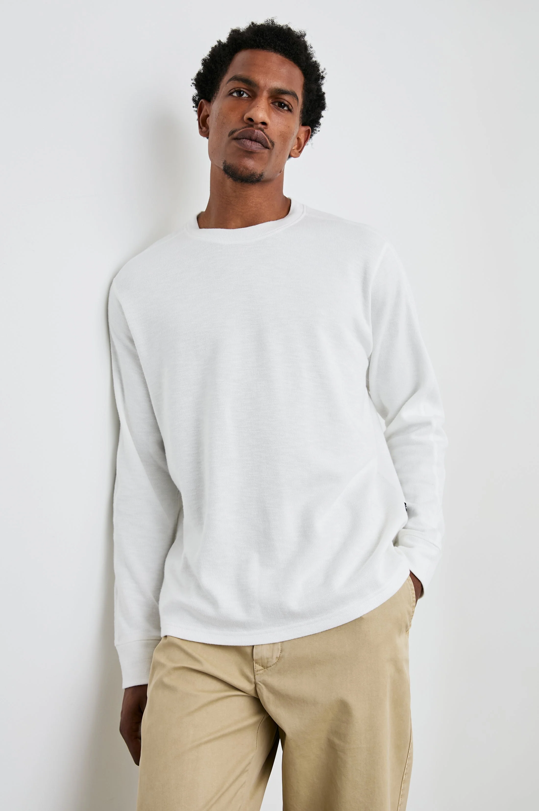 RHEESE LONG SLEEVE TEE - WHITECAP - Image 7