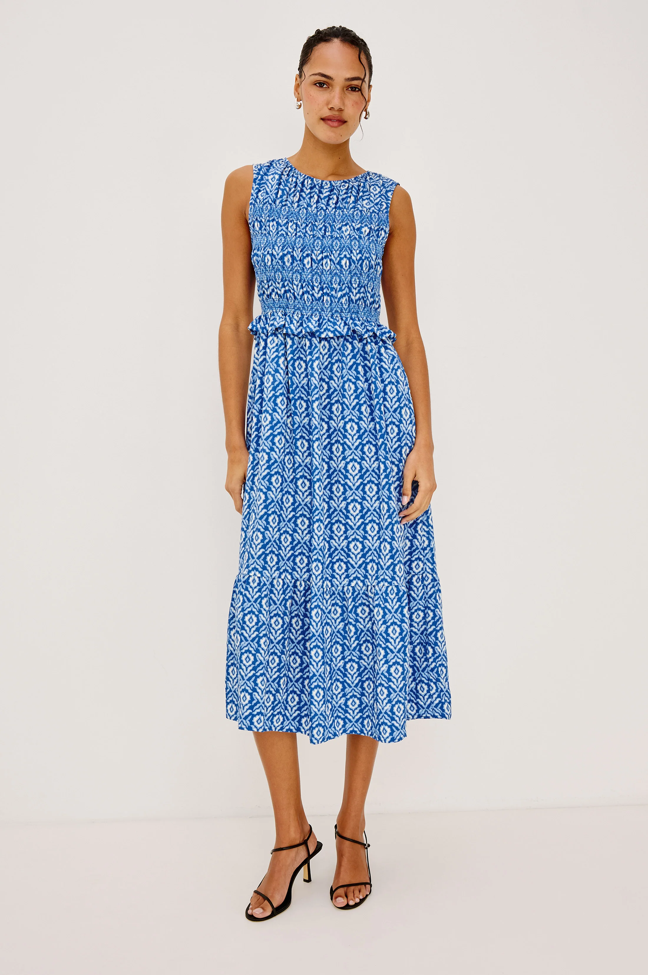 RIALTO DRESS - BLUE IKAT - Image 3