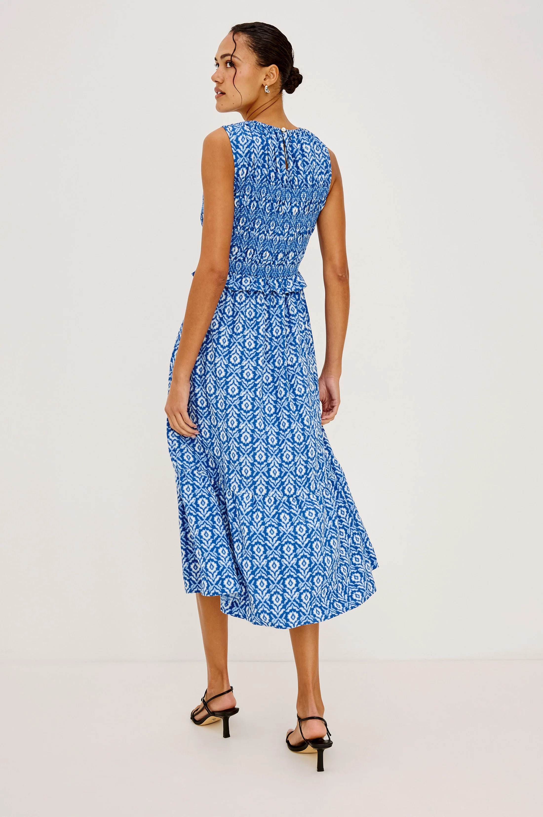 RIALTO DRESS - BLUE IKAT - Image 5