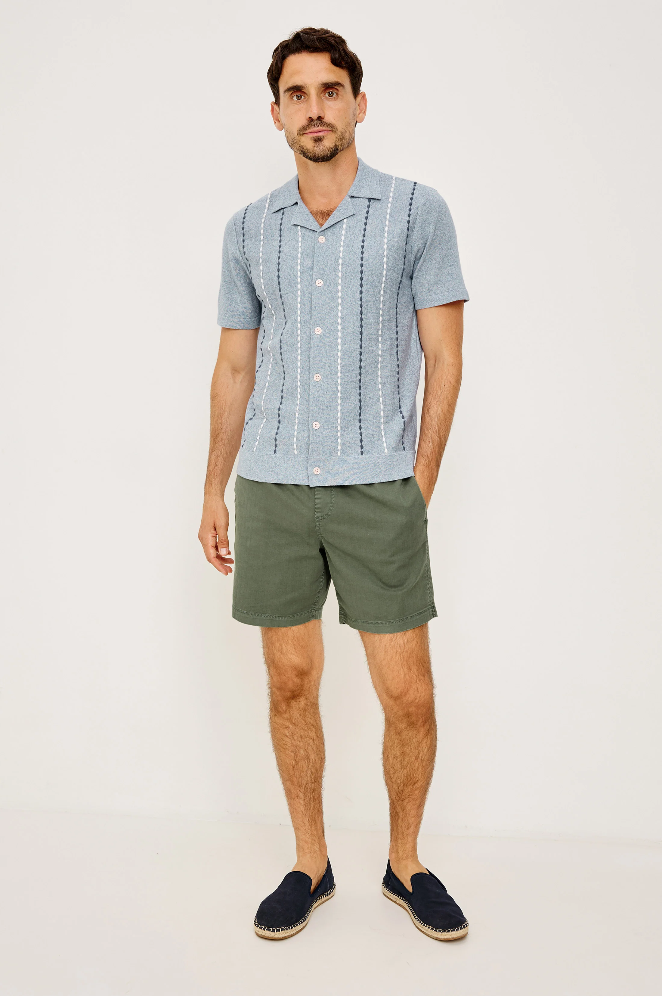 RICHIE SHIRT - NAVY WHITE SKY - Image 3