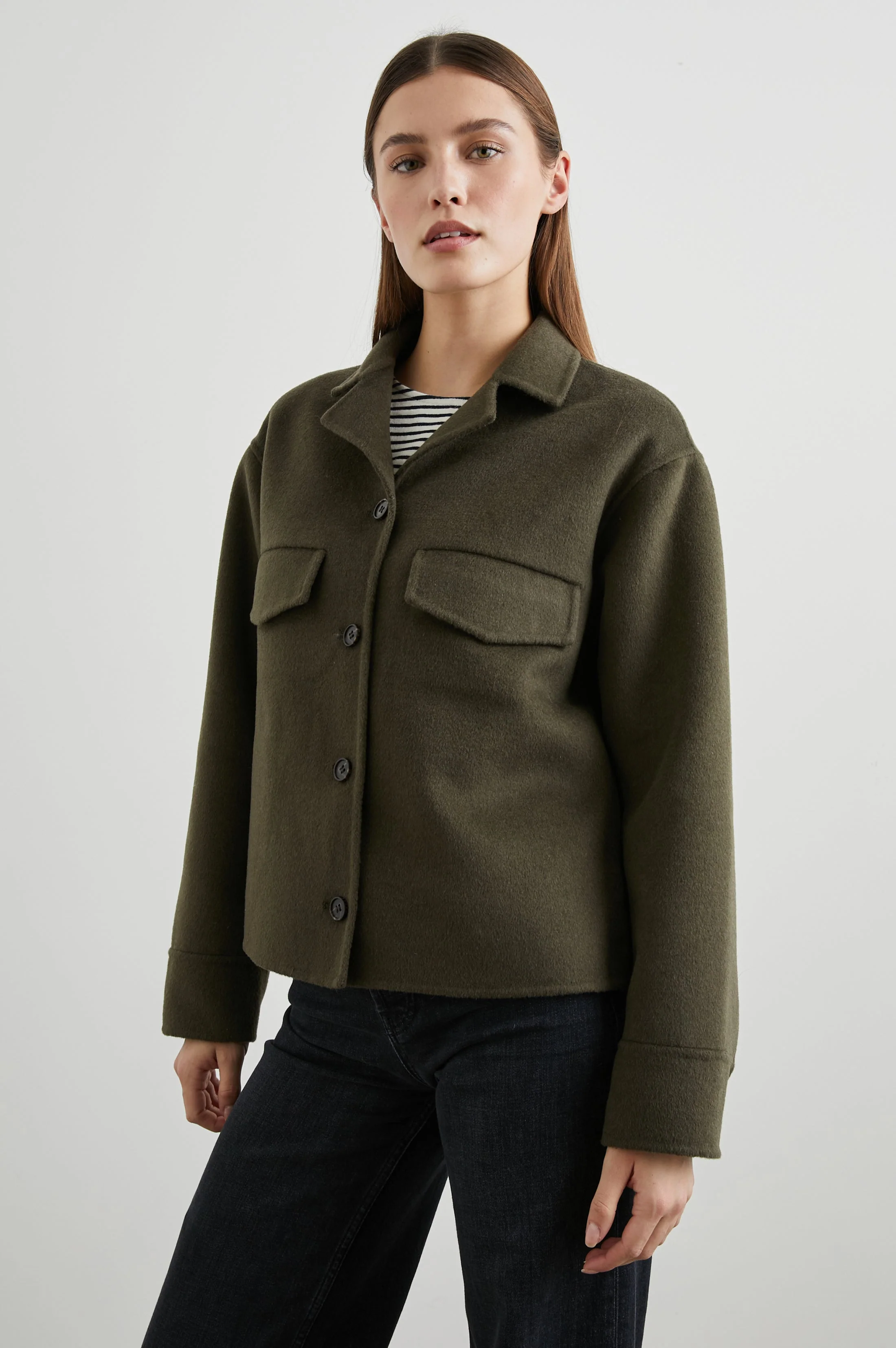 RILEY JACKET - OLIVE