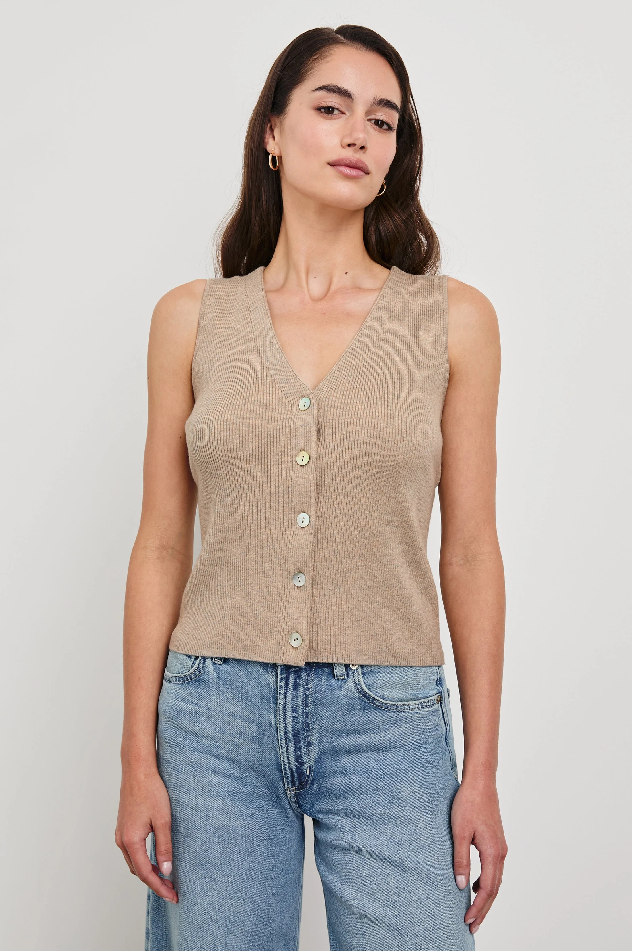 ROSA VEST - OATMEAL - Image 4