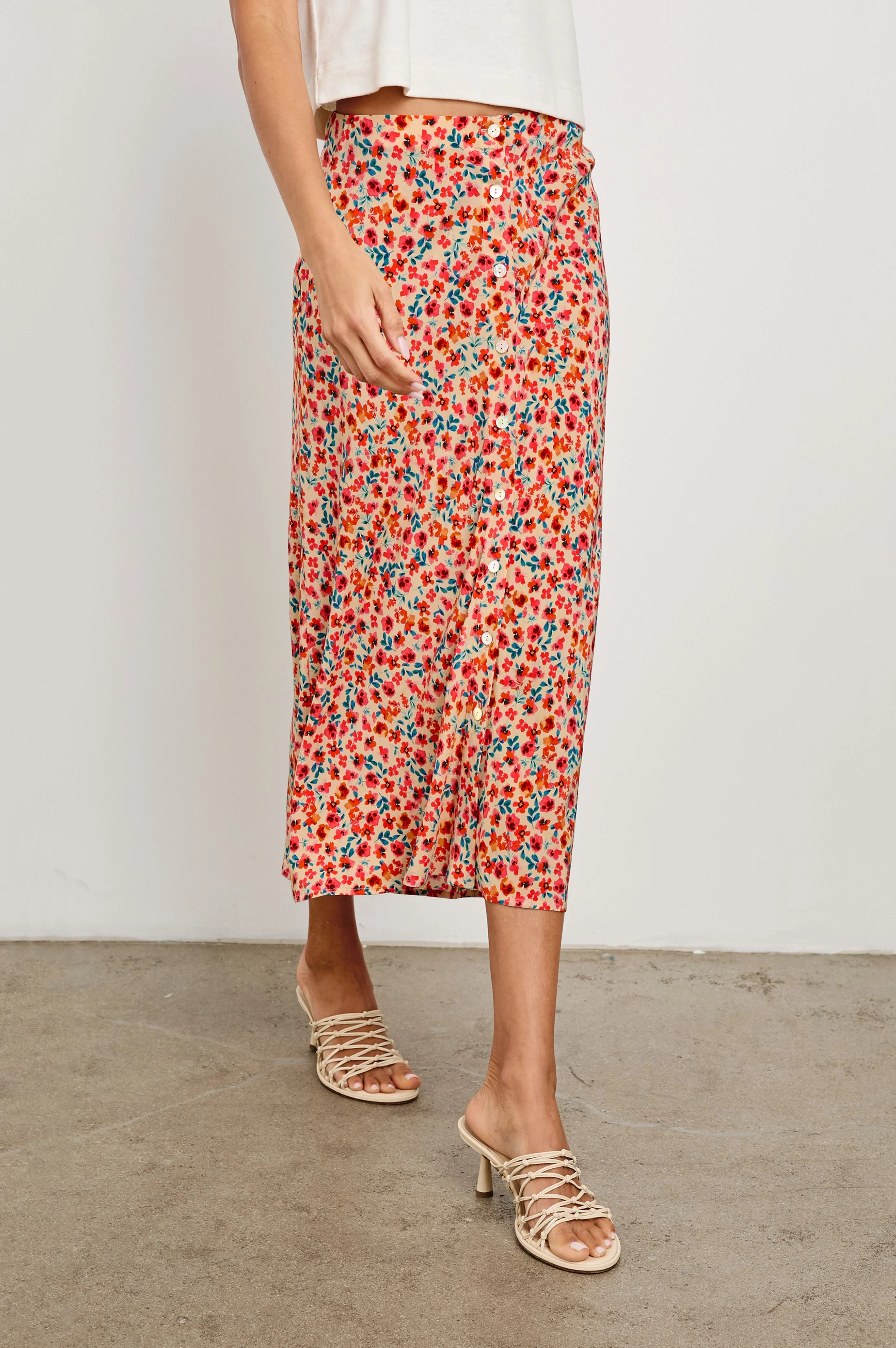 ROSETTA SKIRT - RED POSY - Image 4