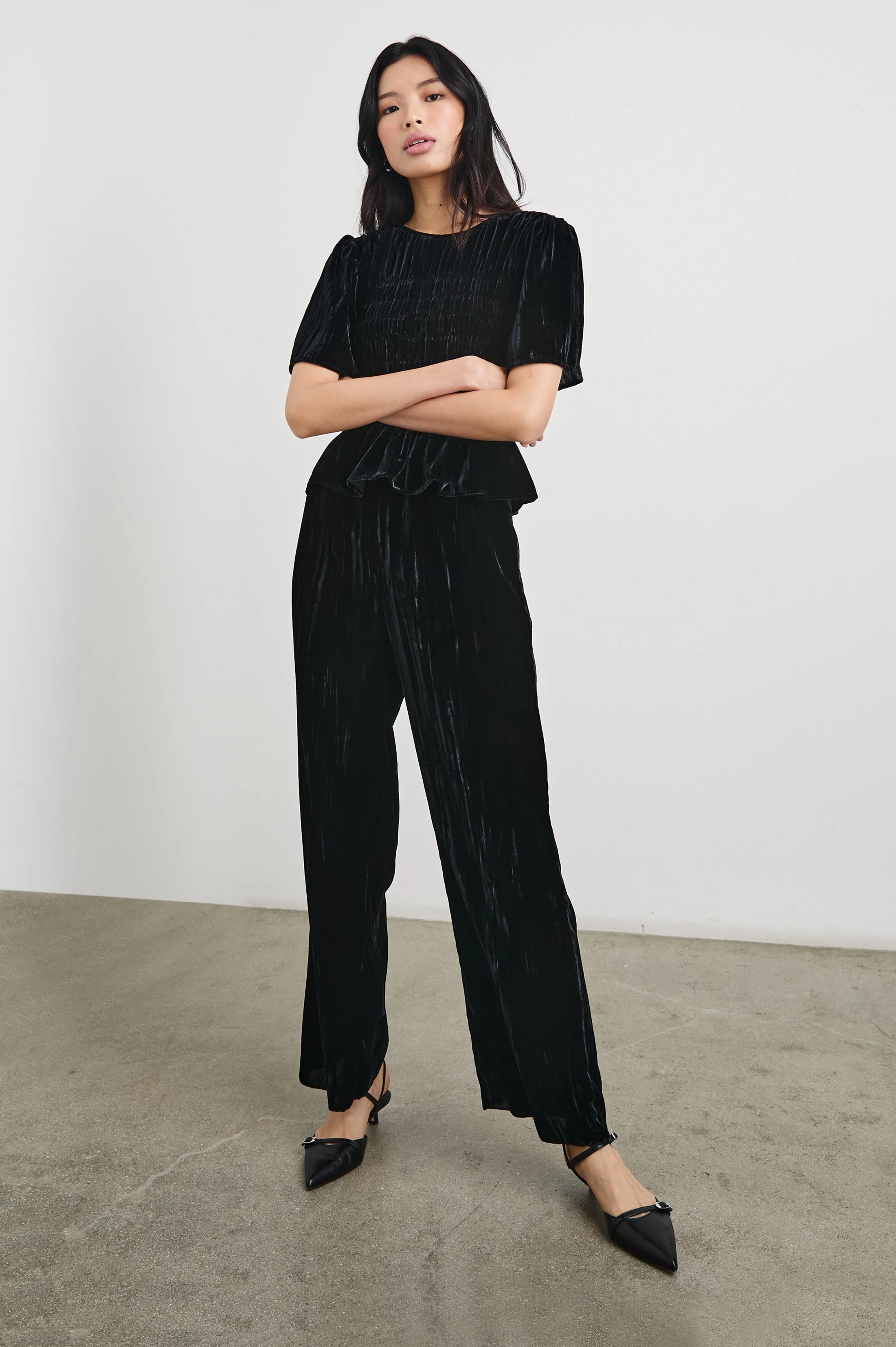 ROSIE TOP - BLACK VELVET - Image 4