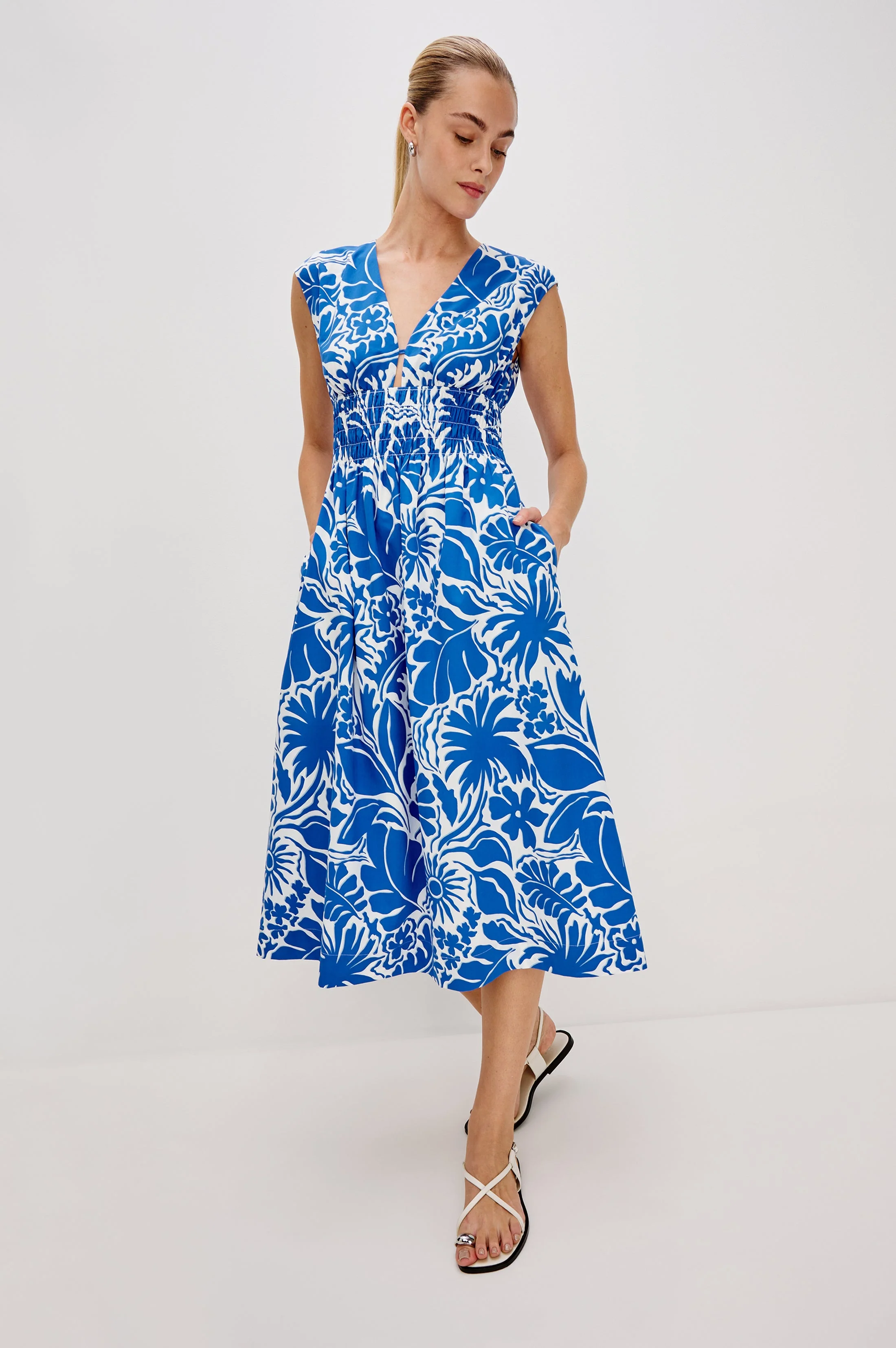 ROXANNE DRESS - BLUE RIVIERA - Image 4