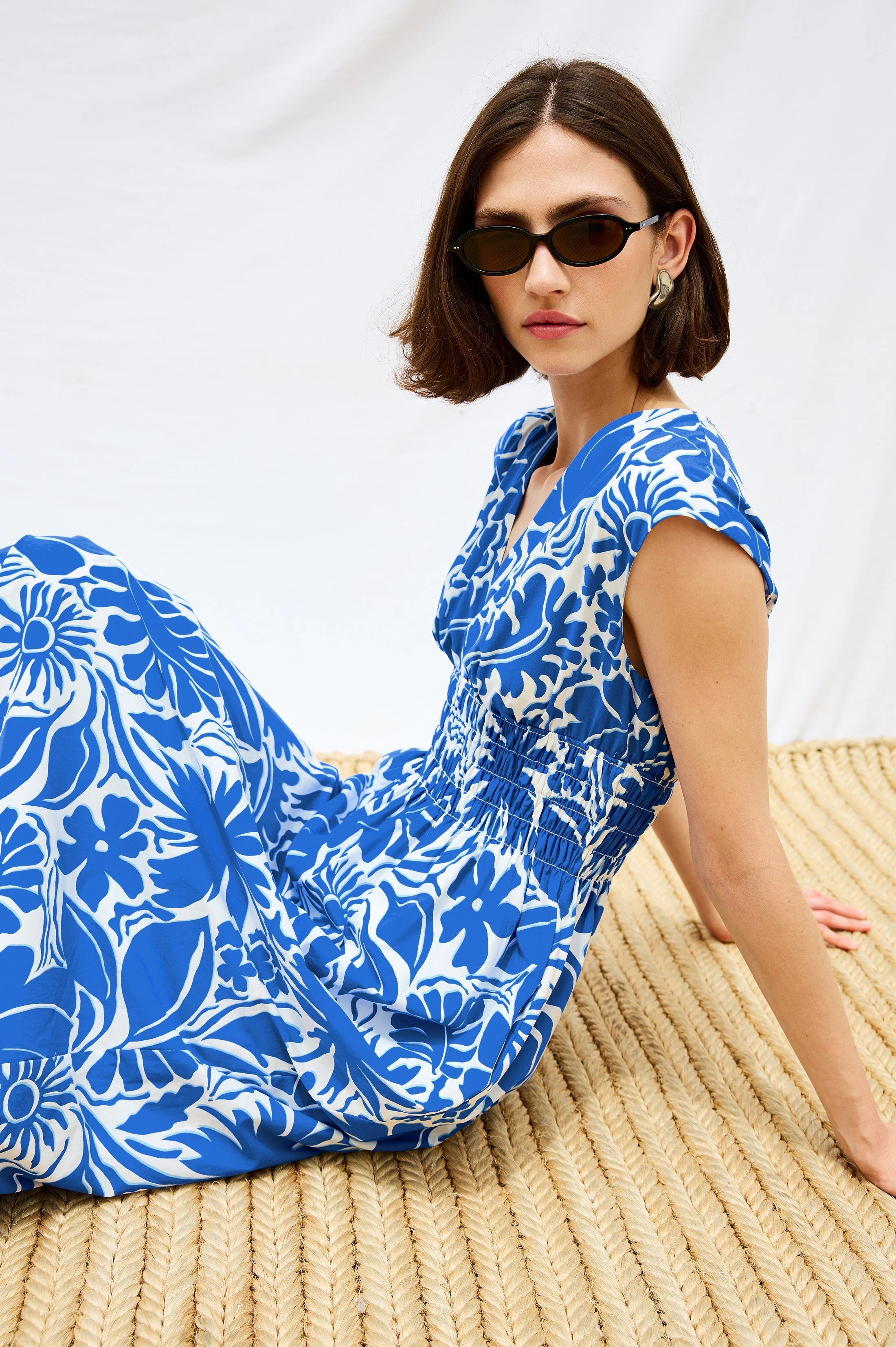 ROXANNE DRESS - BLUE RIVIERA - Image 7