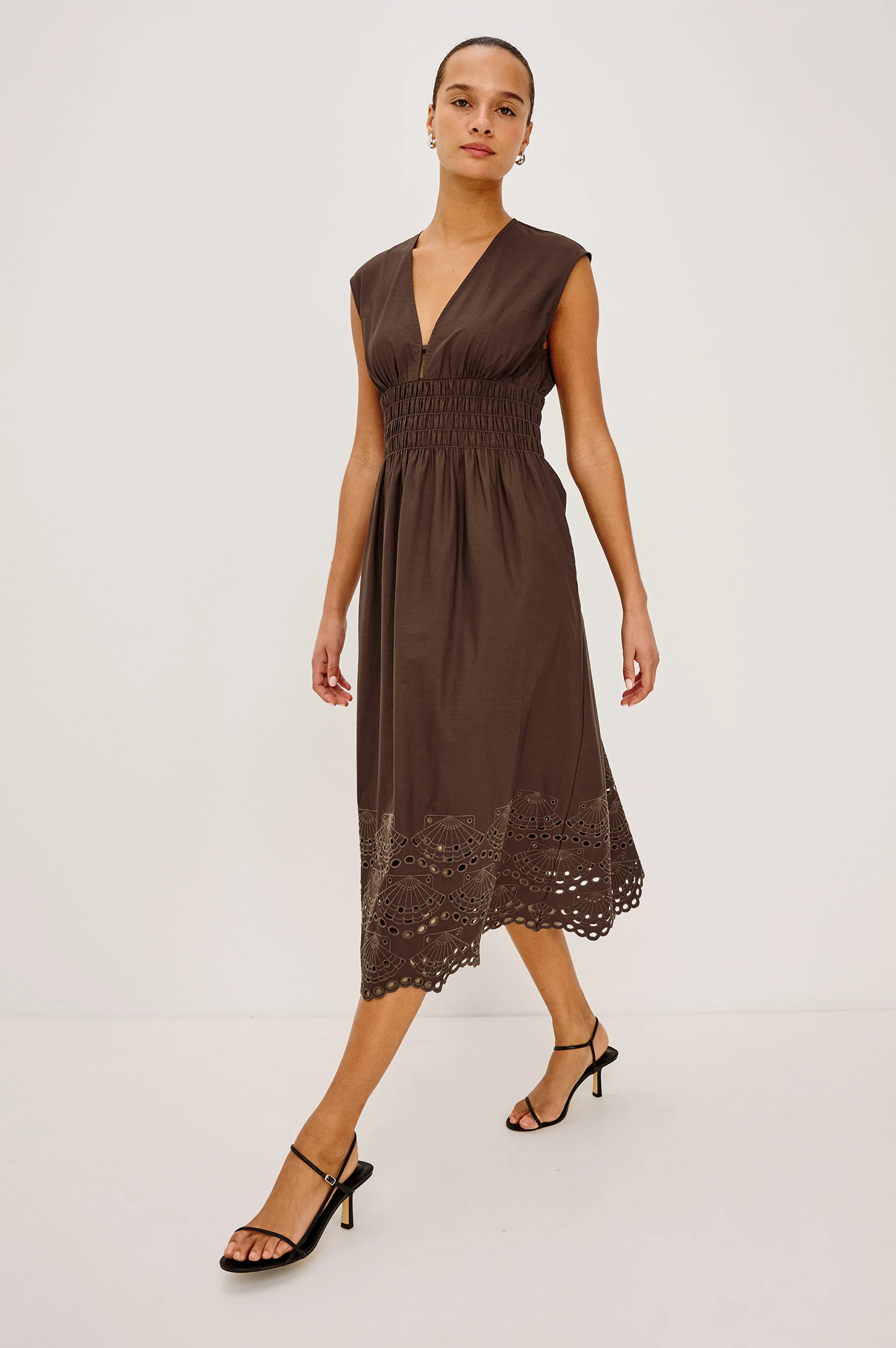ROXANNE DRESS - ESPRESSO