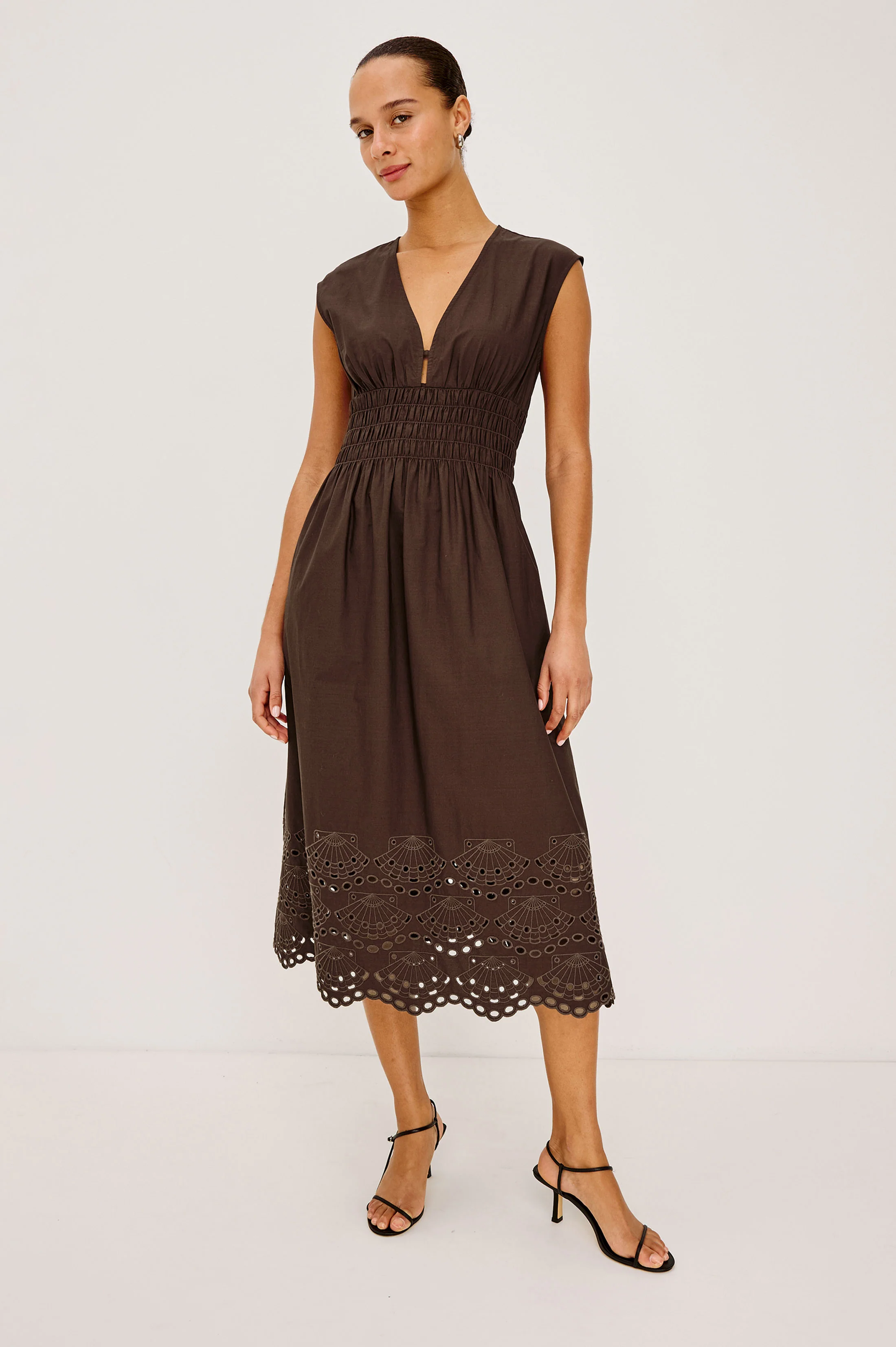 ROXANNE DRESS - ESPRESSO - Image 3