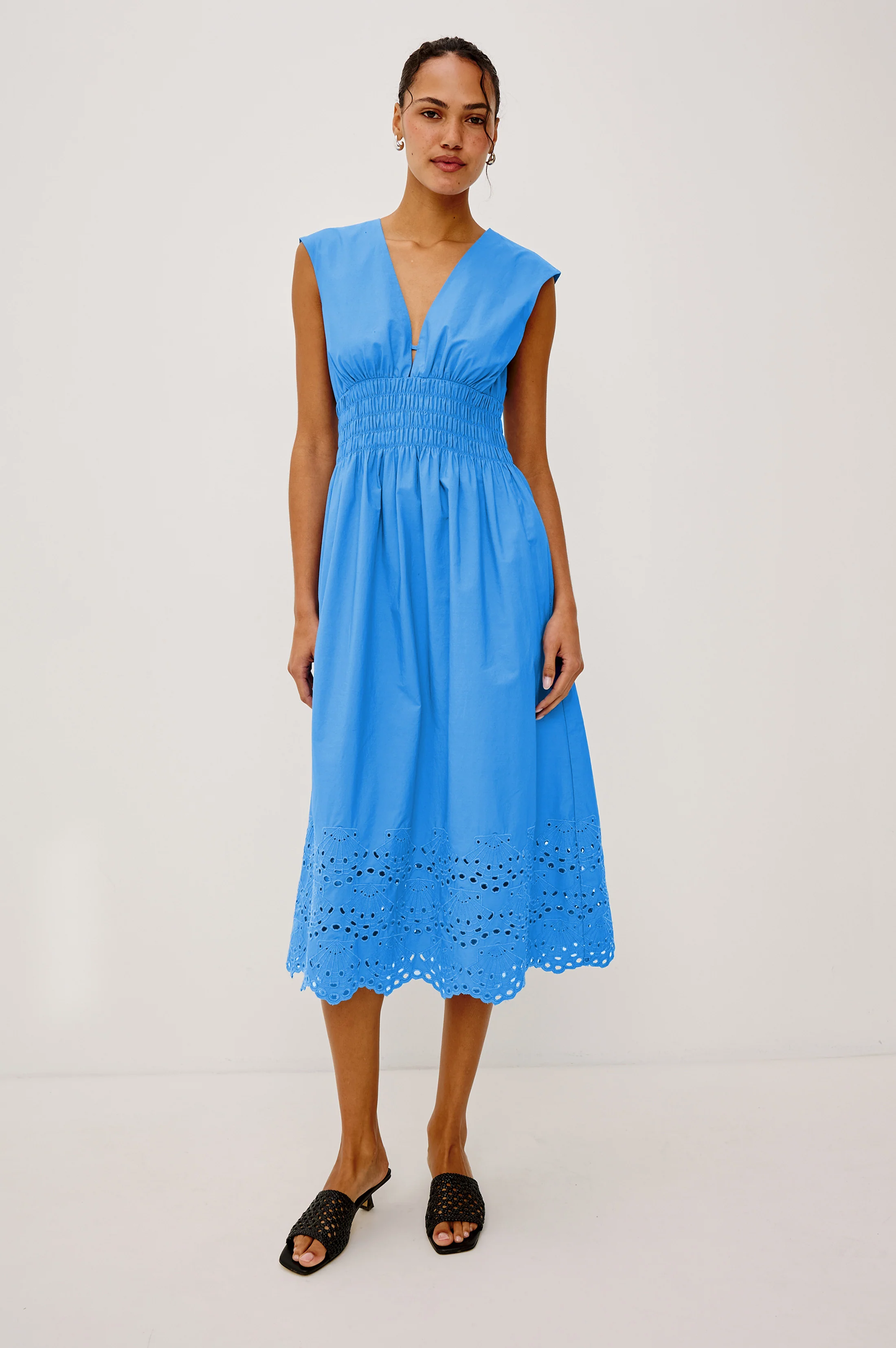 ROXANNE DRESS - HARBOR BLUE