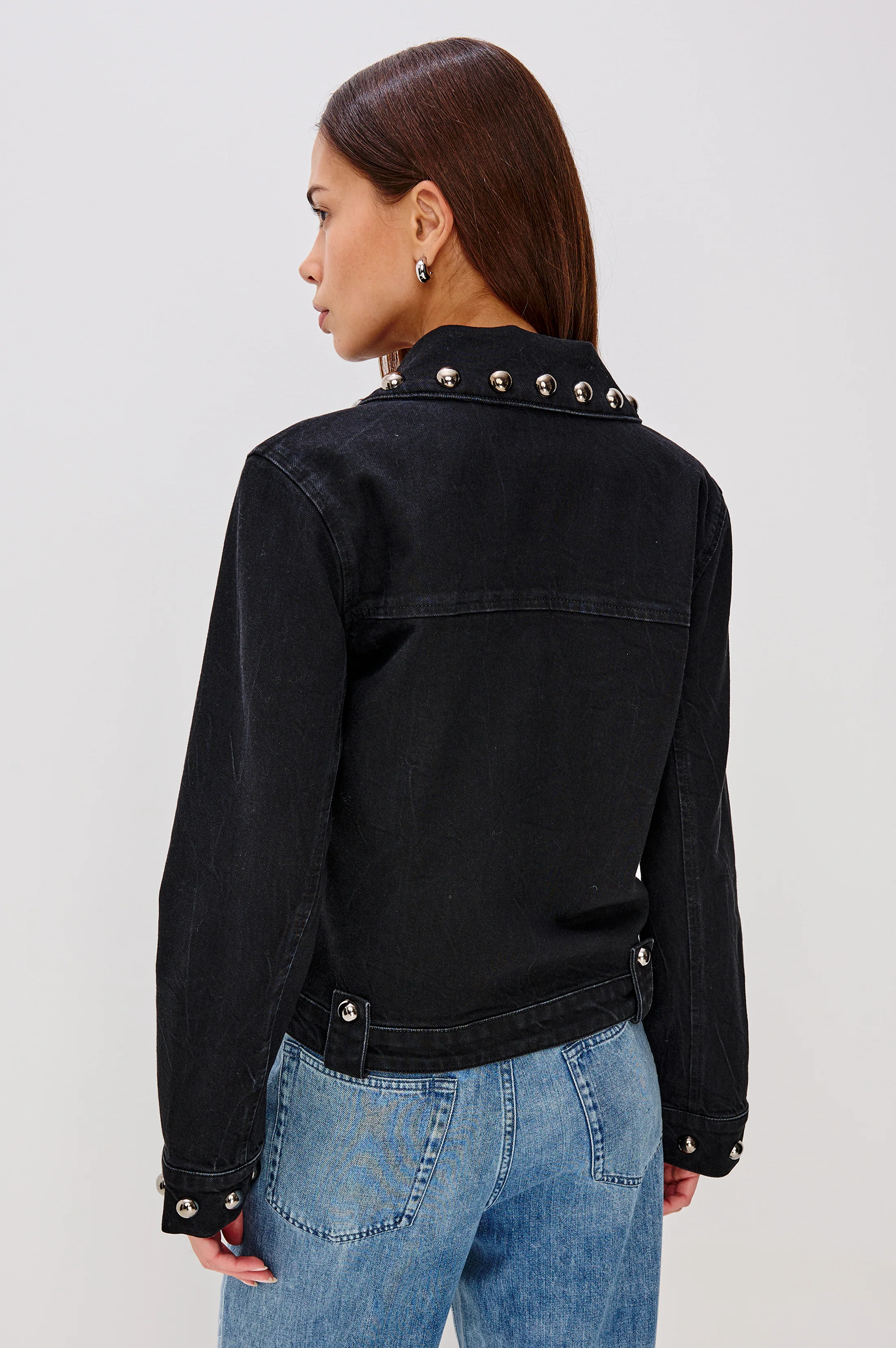 ROXBURY JACKET - BLACK STONE STUDDED - Image 5