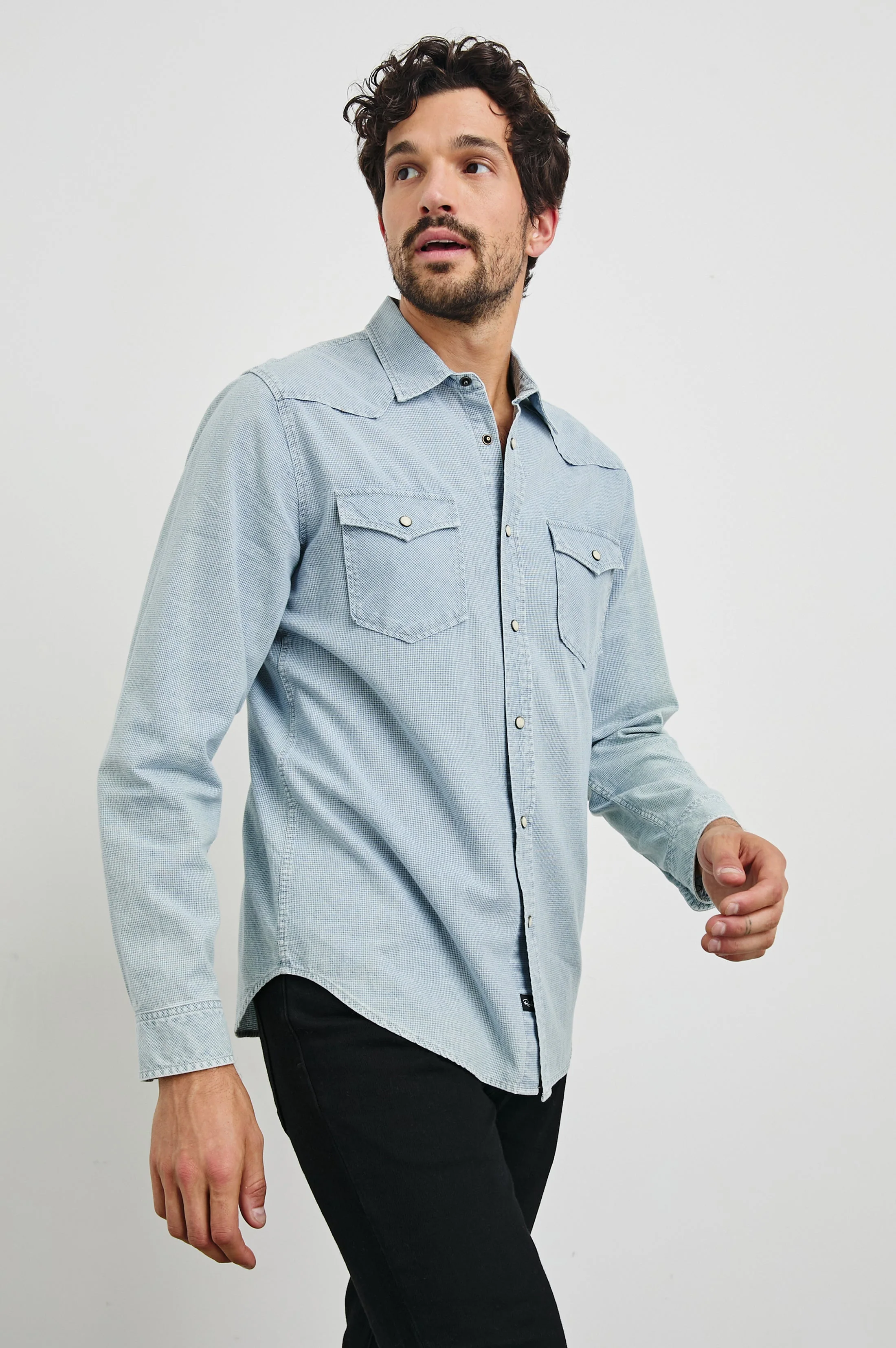 ROY SHIRT - SUNFADED INDIGO - Image 4