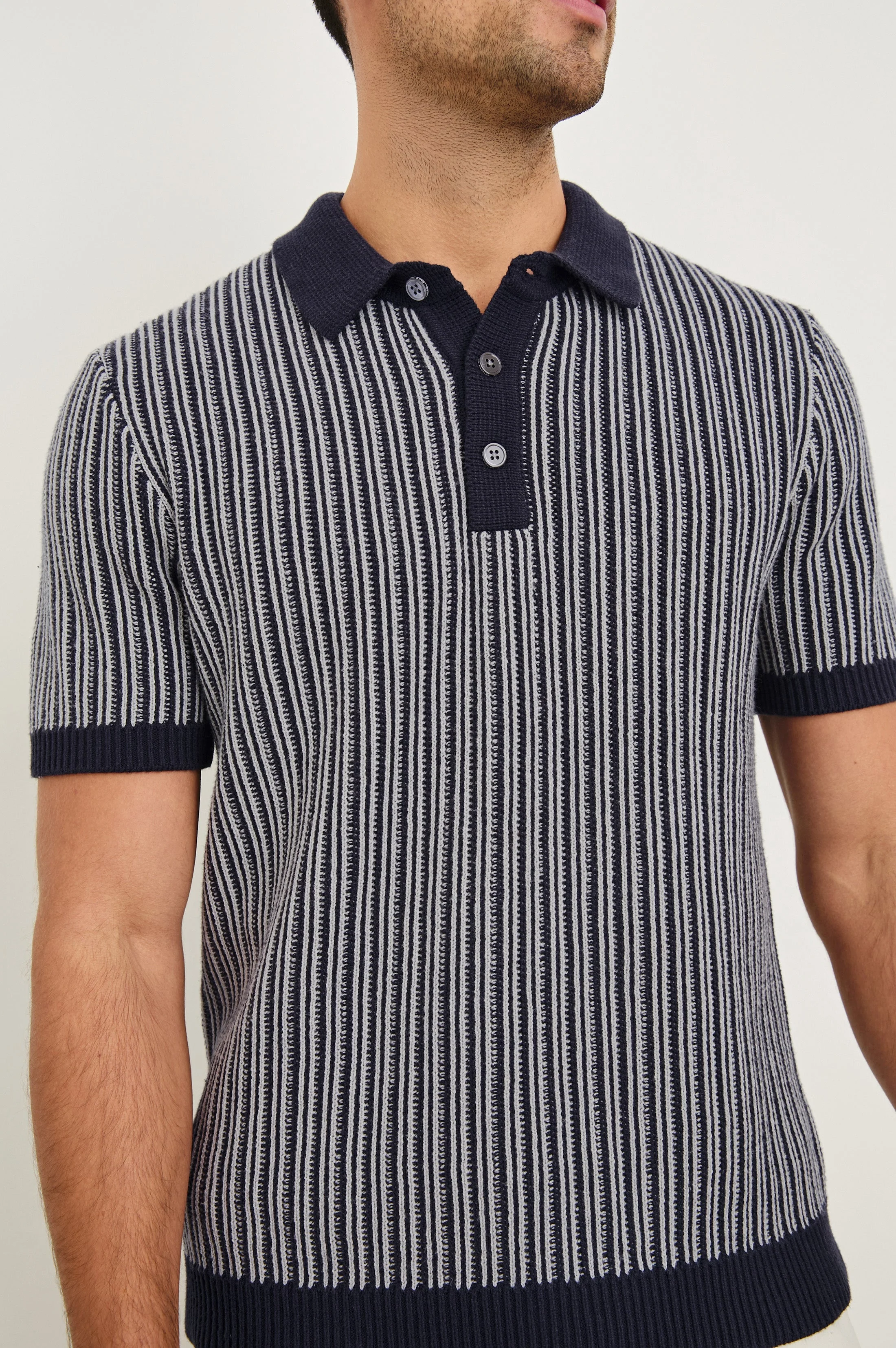 ROYCE POLO SHIRT - NAVY GREY - Image 3