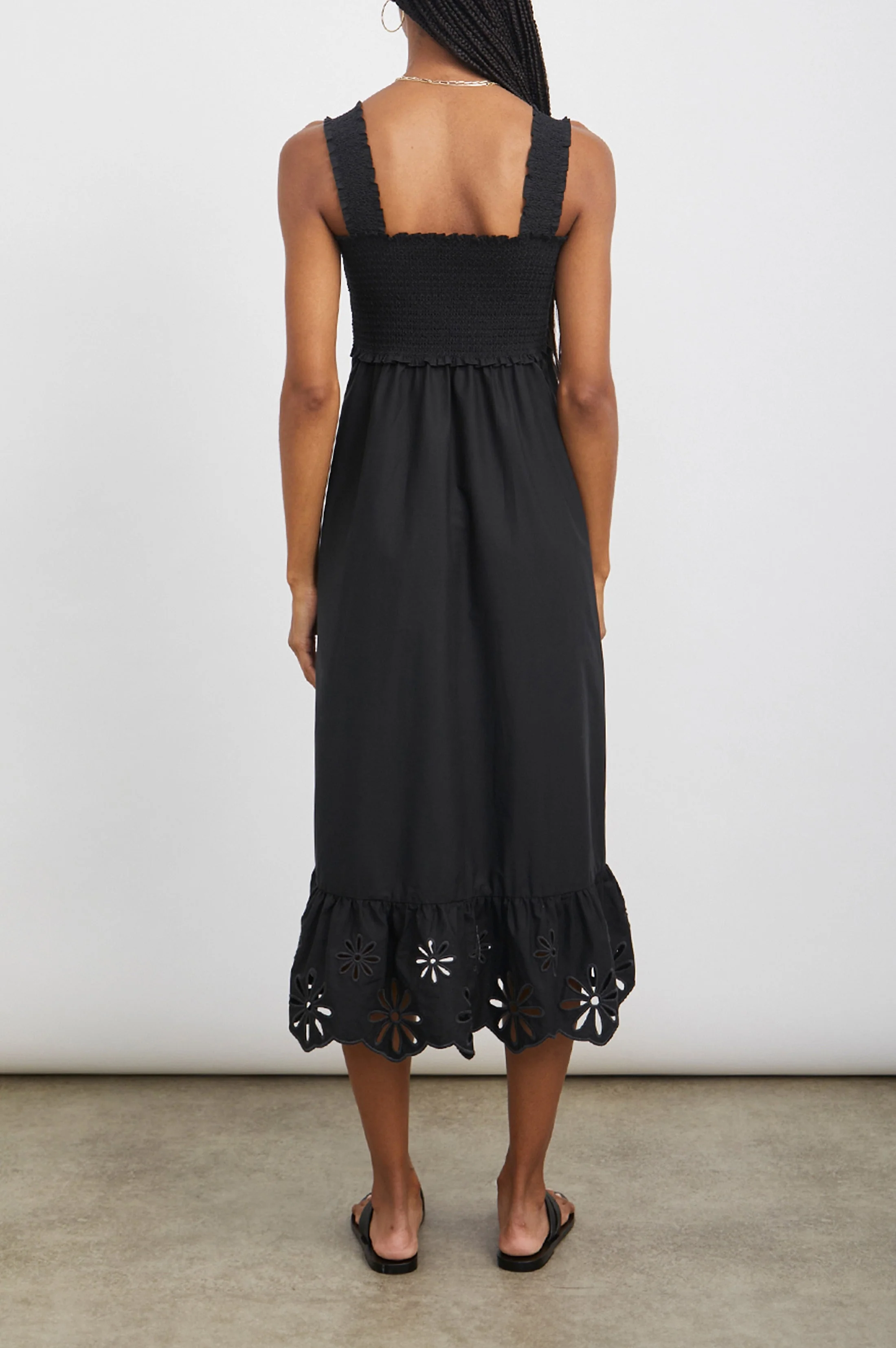 RUMI DRESS - BLACK EYELET - Image 3