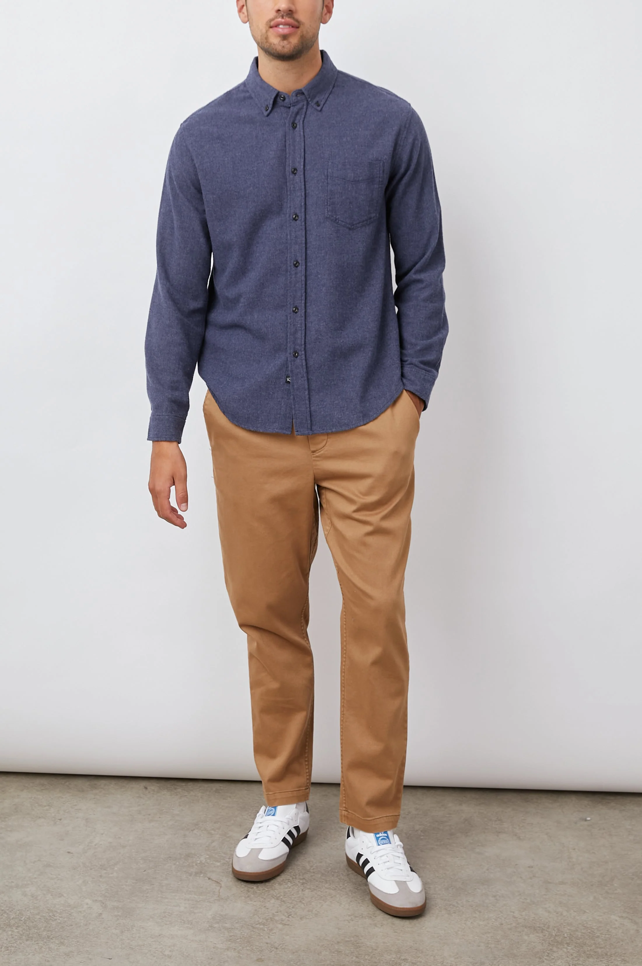 RUNSON SHIRT - HEATHER BLUE - Image 3
