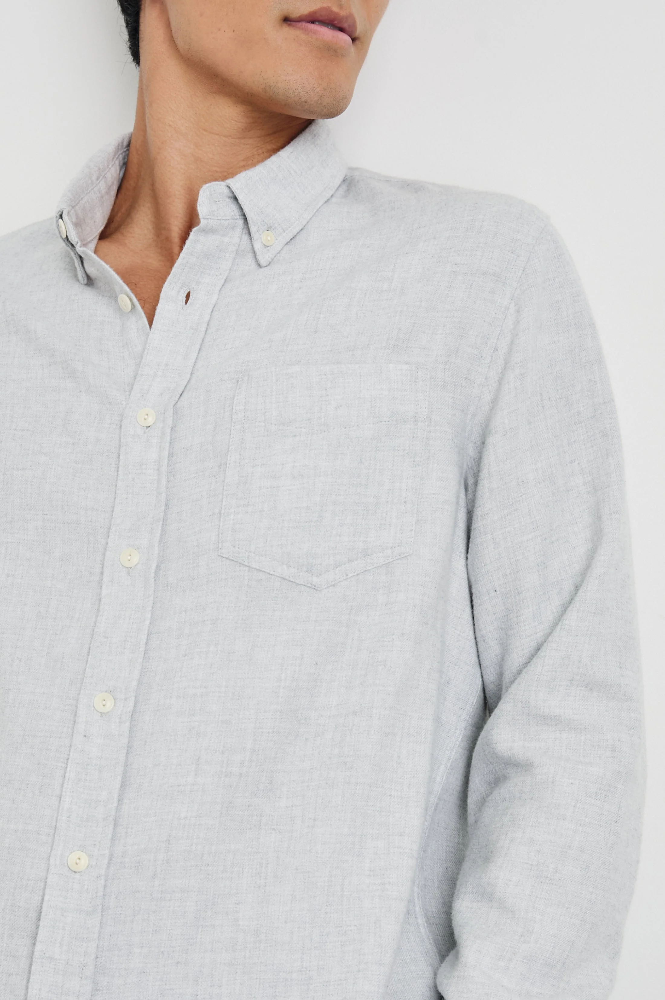 RUNSON SHIRT - HEATHER GREY - Image 2