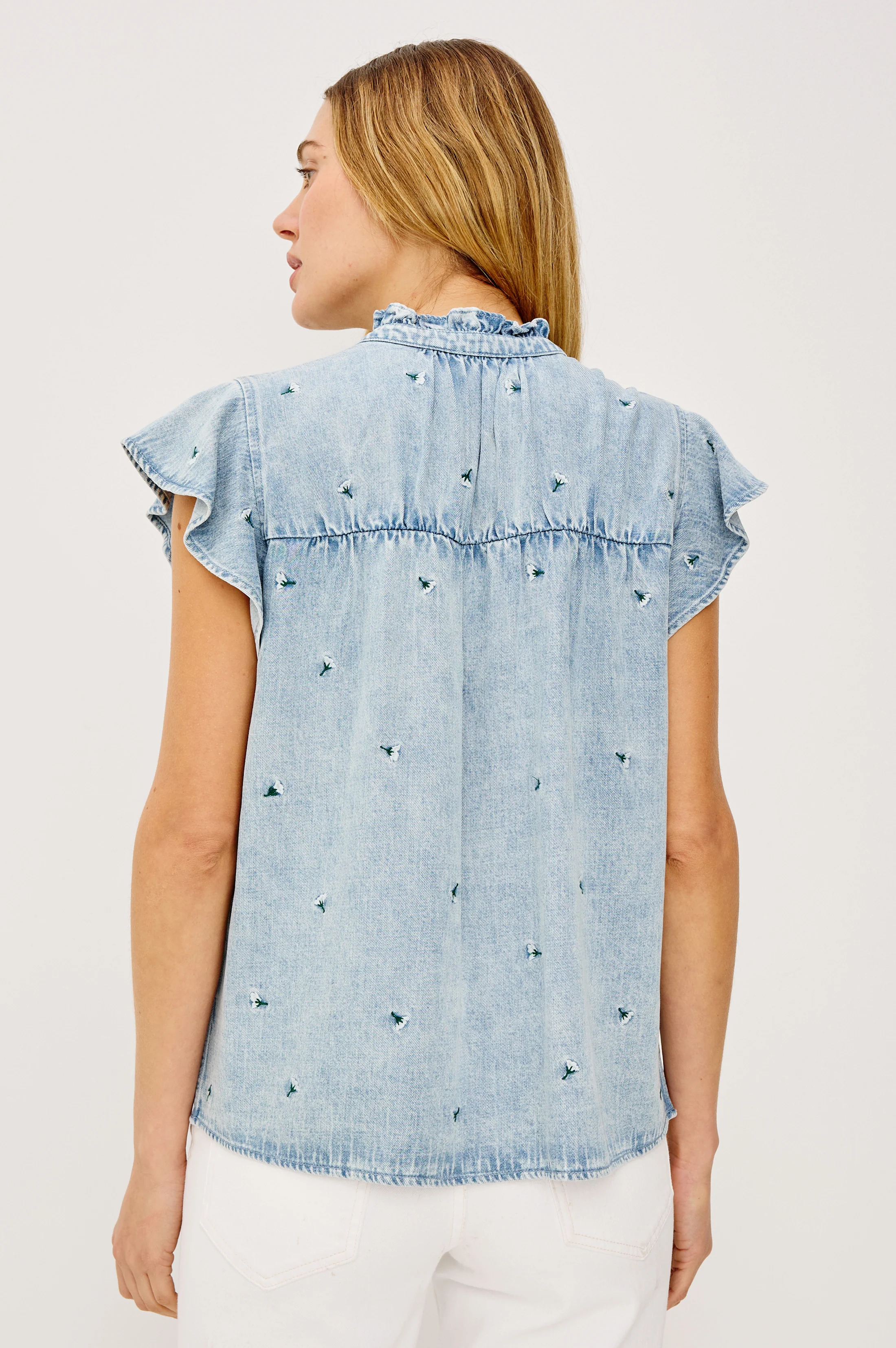 RUTHIE SHIRT - IVORY CARNATIONS - Image 5