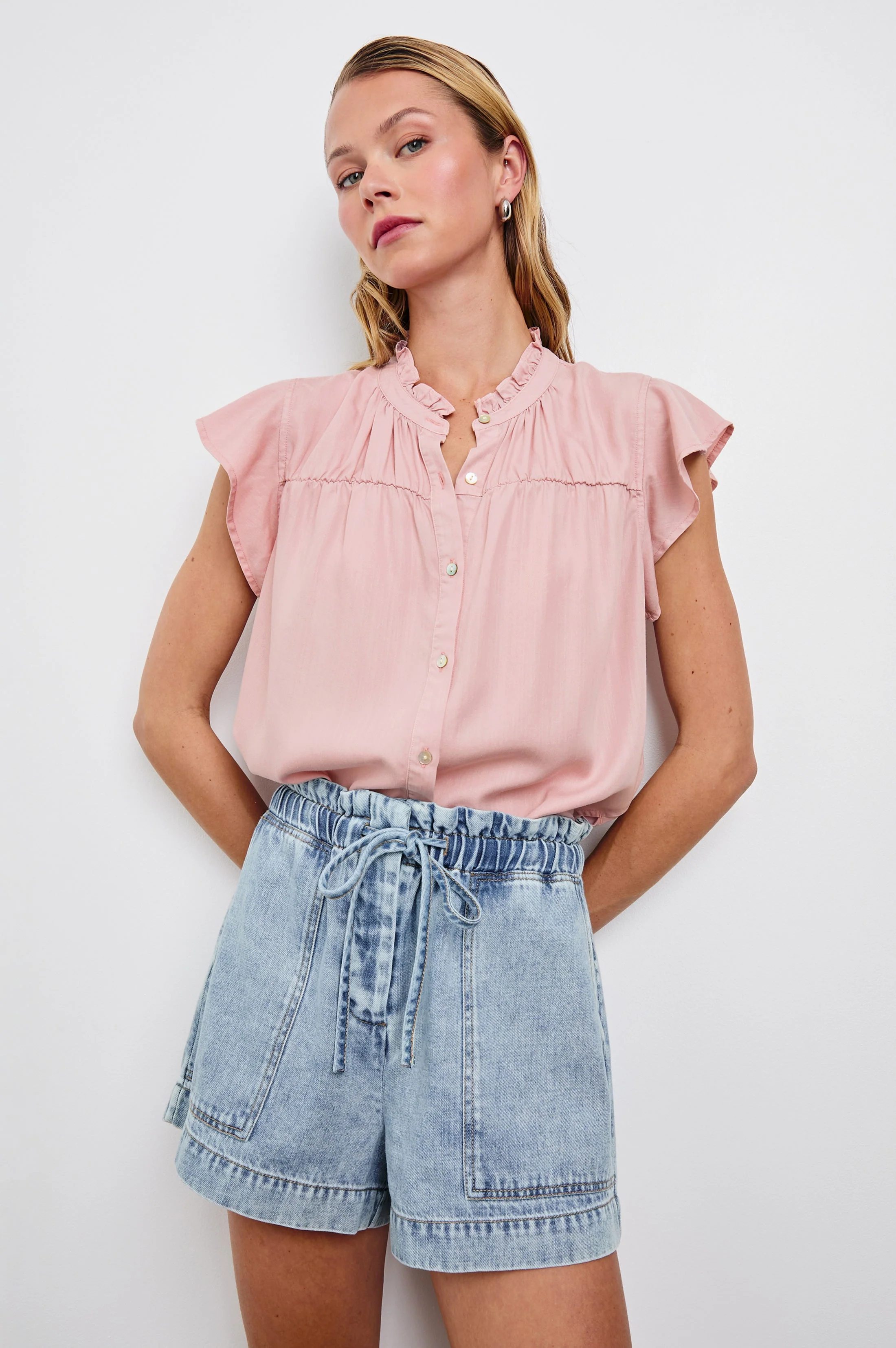 RUTHIE TOP - DUSTY ROSE