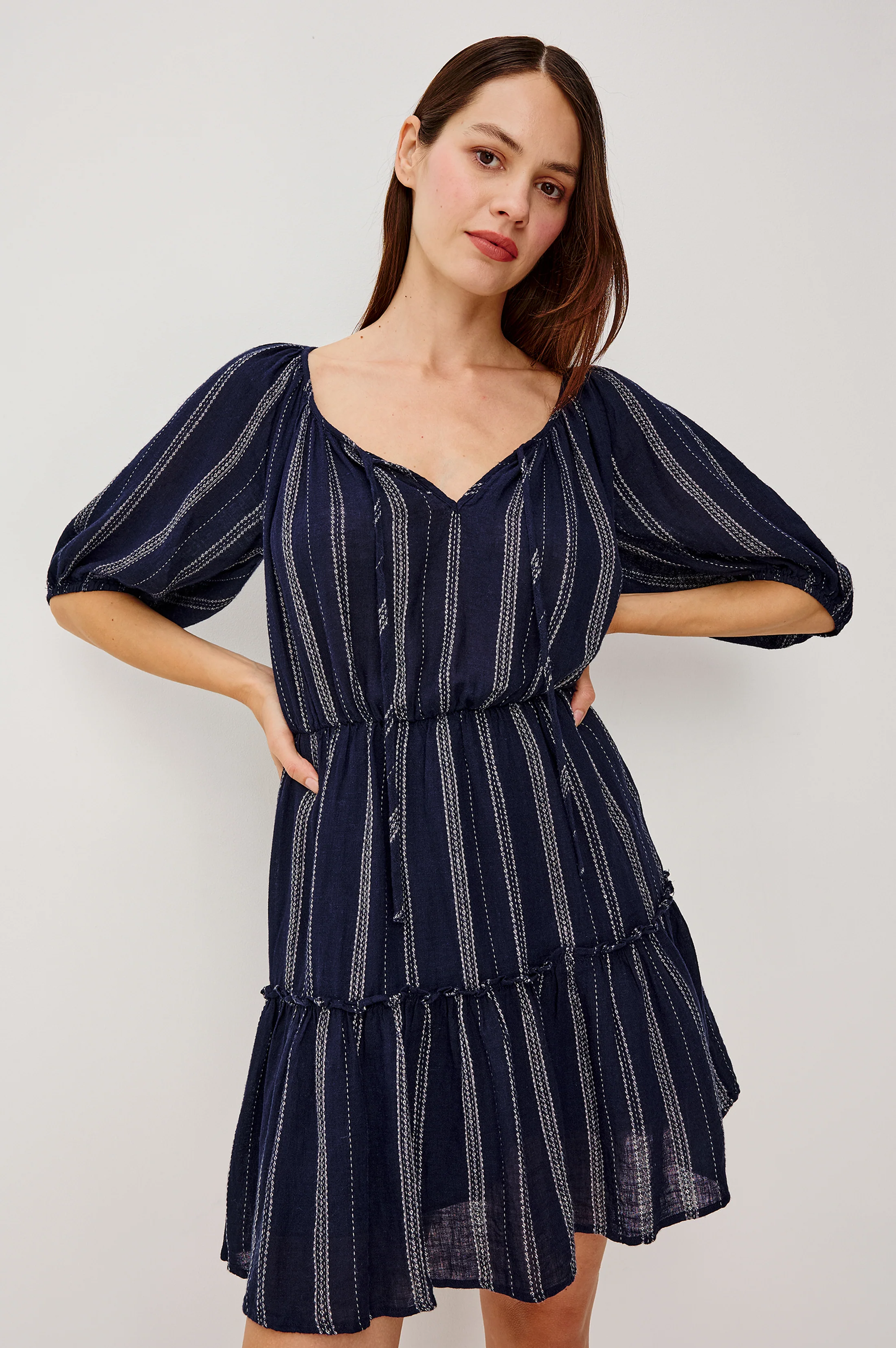 SABA DRESS - MARINA STRIPE