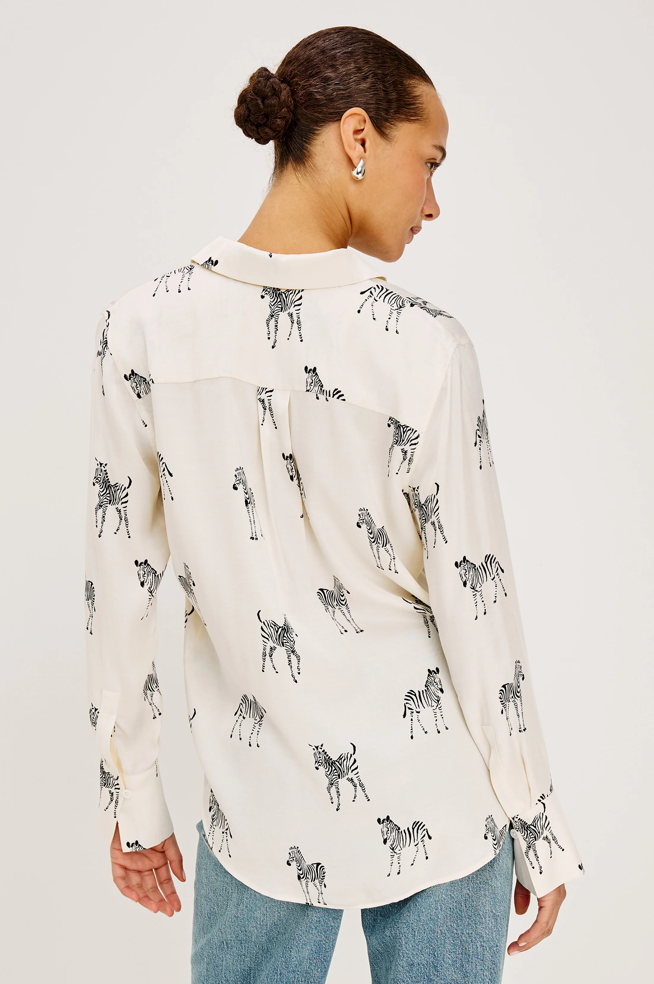 SAIGE SHIRT - IVORY ZEBRA - Image 5