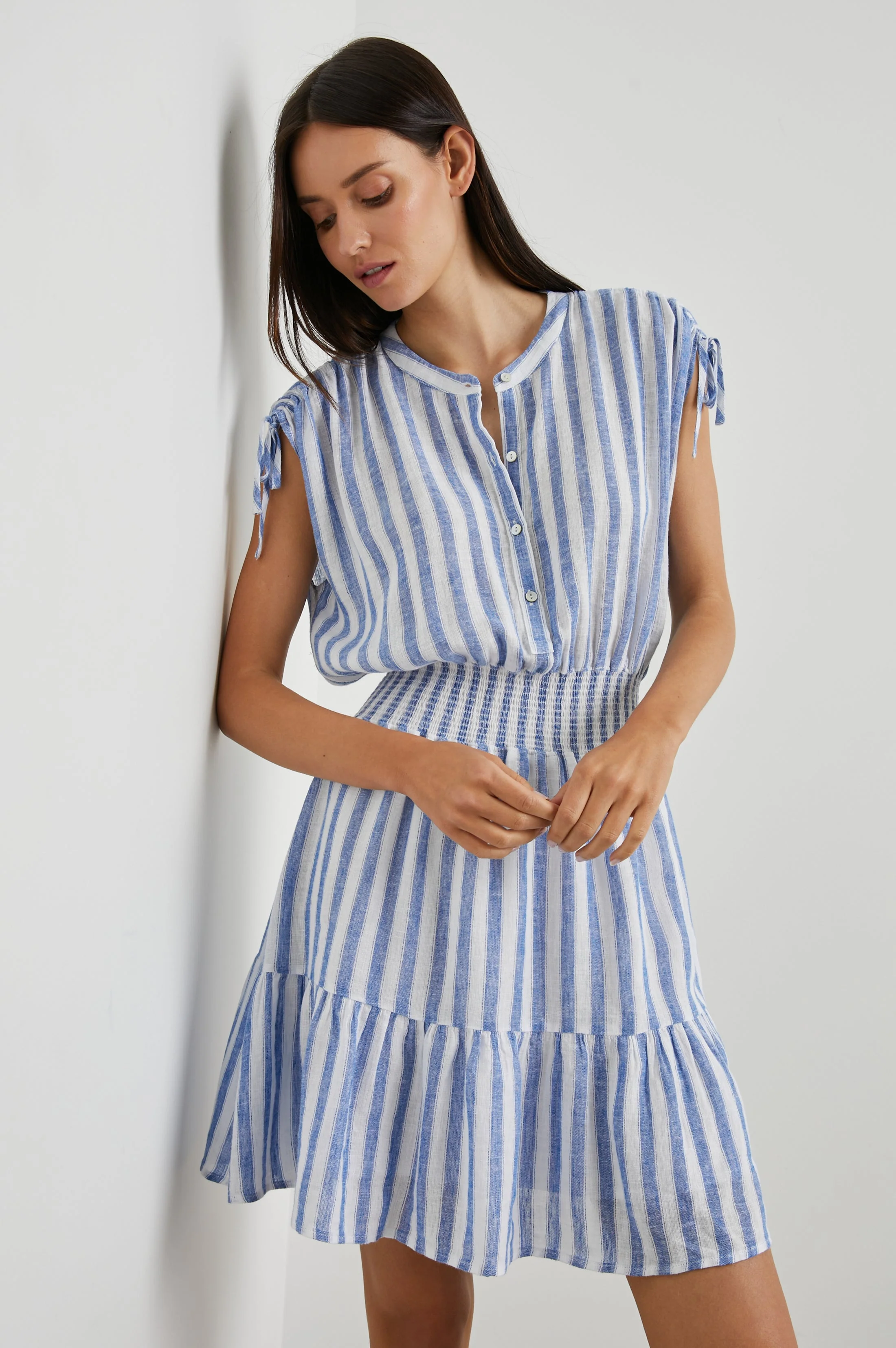 SAMINA DRESS - CASABLANCA STRIPE - Image 3