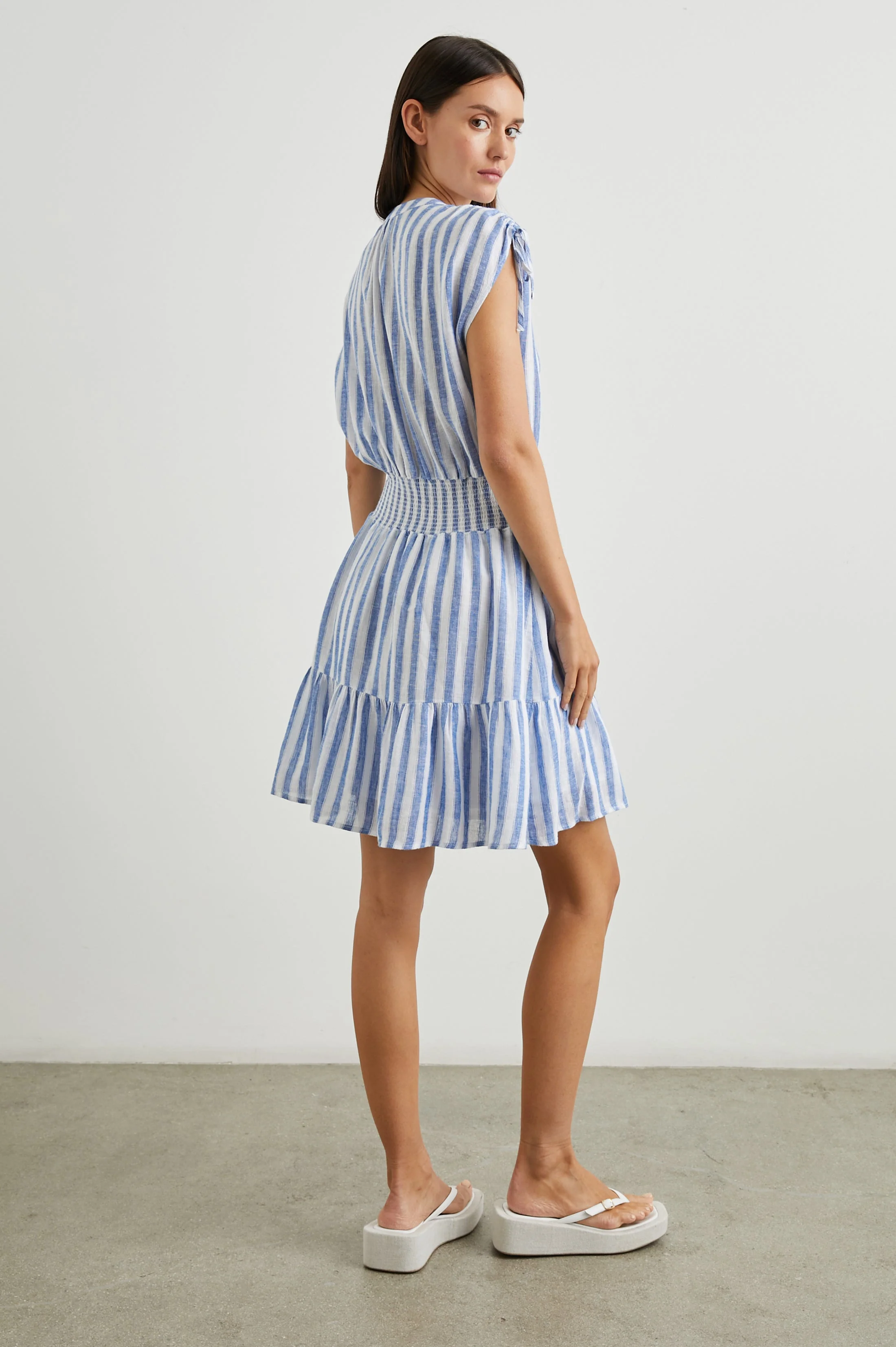 SAMINA DRESS - CASABLANCA STRIPE - Image 4