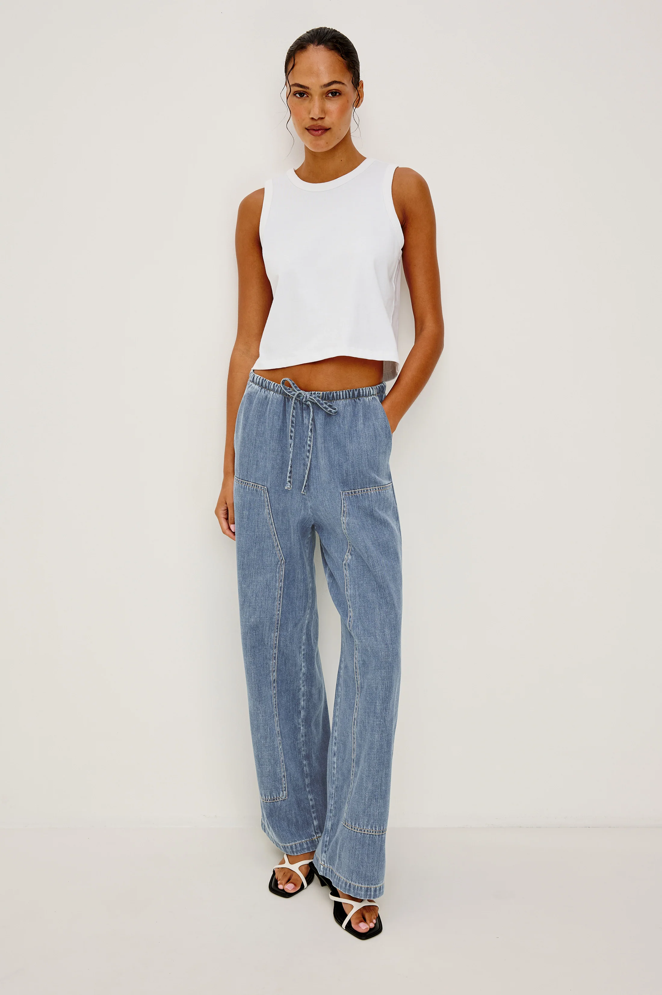 SANDERSON PANT - ANTIQUE BLUE - Image 3
