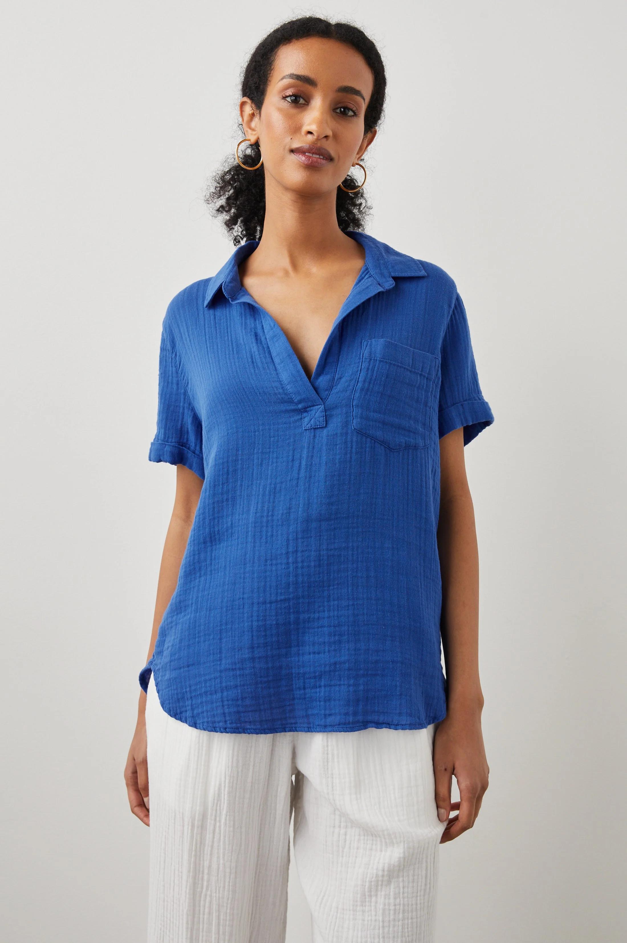SAVANNAH SHIRT - COBALT - Image 3