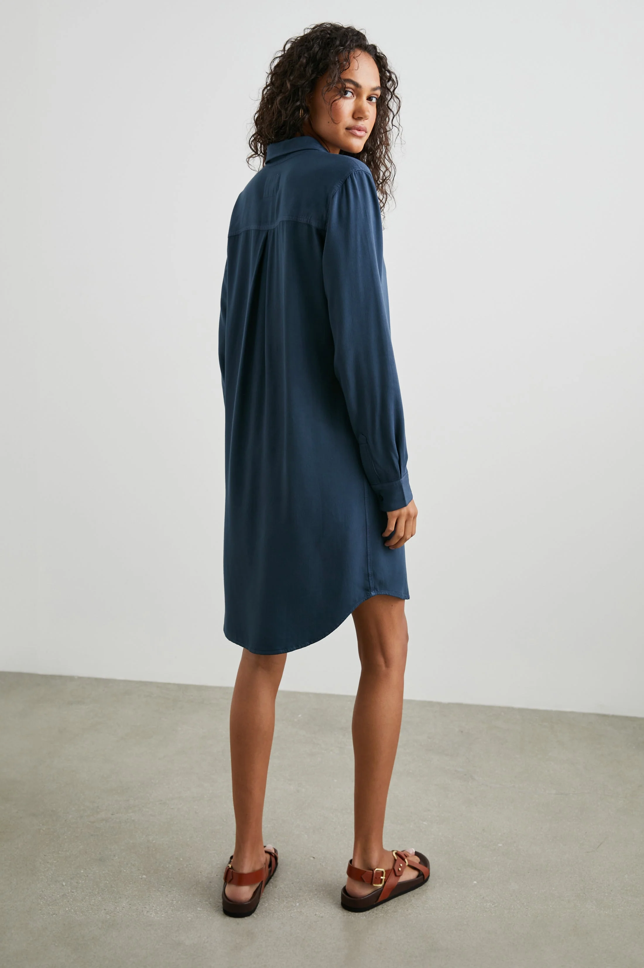 SAWYER DRESS - NAVY - Image 4