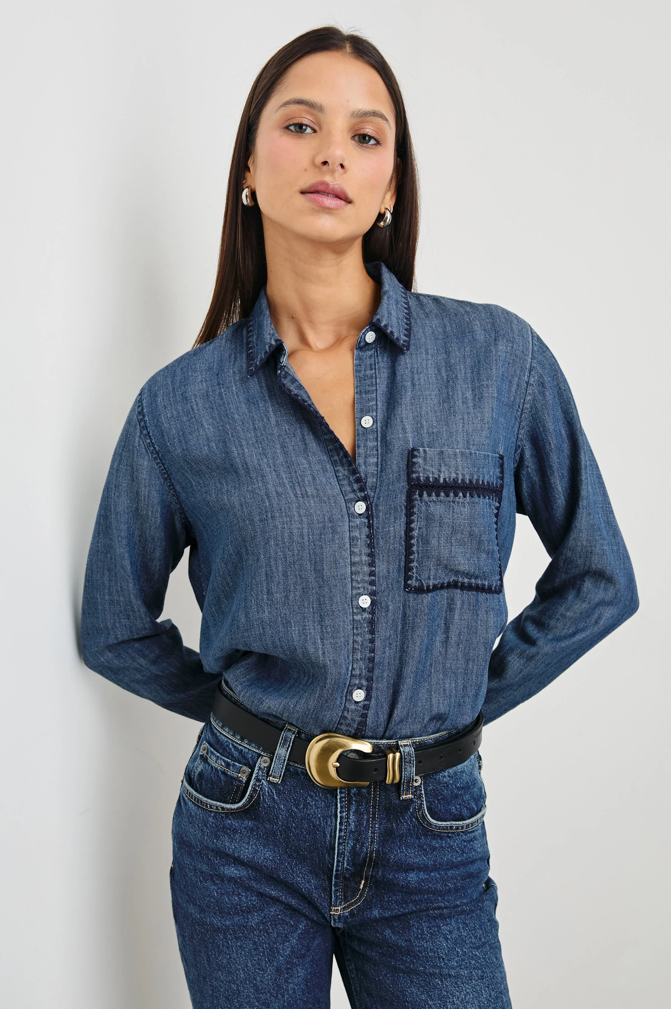 SAYA SHIRT - DARK VINTAGE WASH - Image 4
